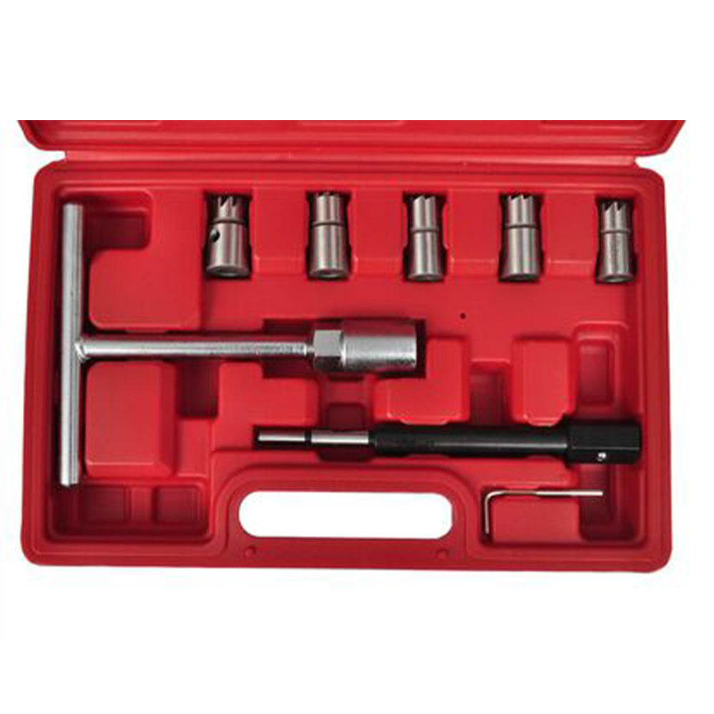 Sada fréz na čistenie sediel vstrekovačov – 7 dielov