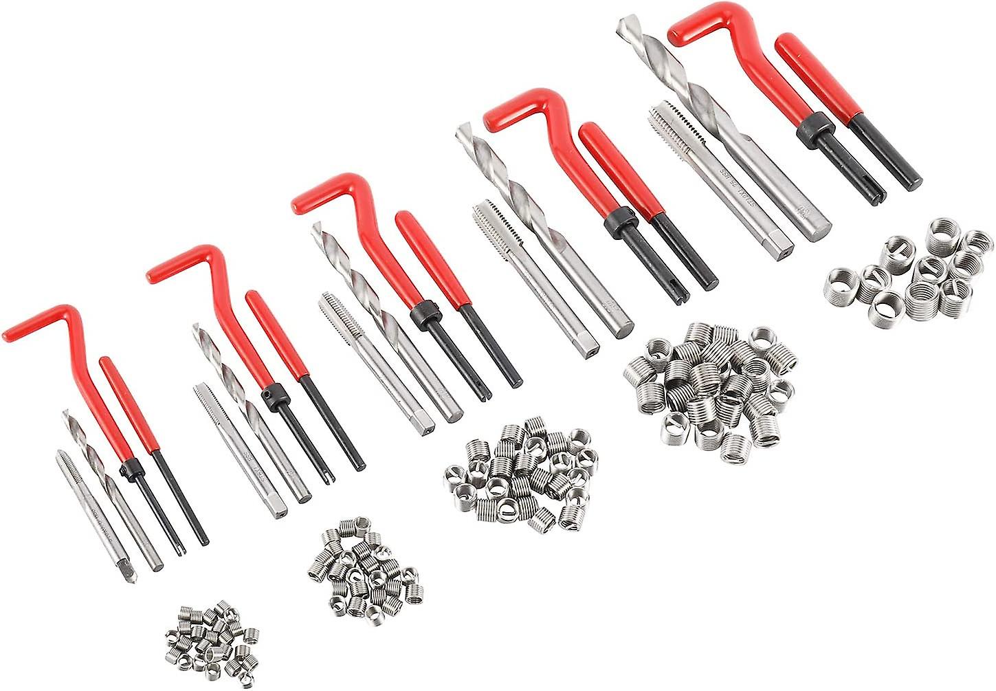 Súprava na opravu závitov M5 M6 M8 M10 M12, 131ks
