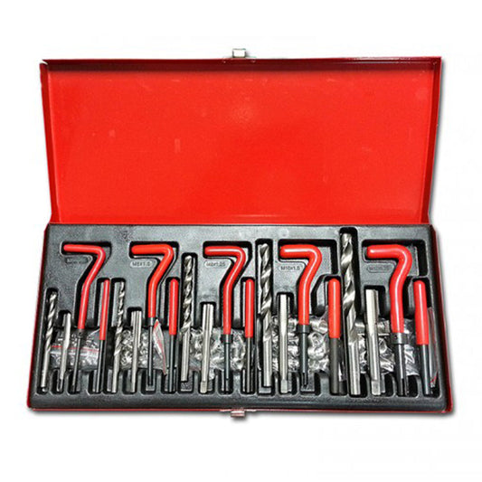 Súprava na opravu závitov M5 M6 M8 M10 M12, 131ks