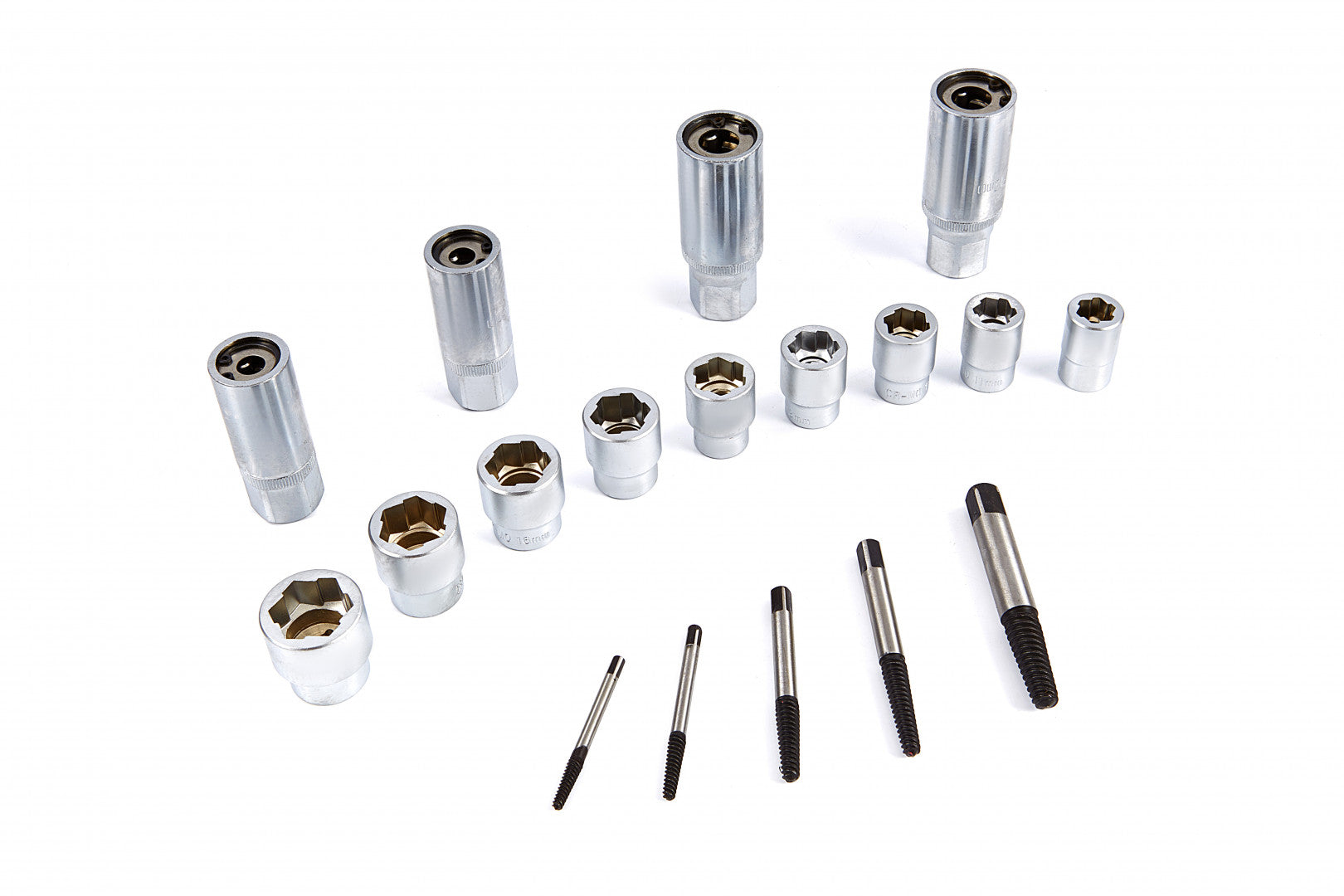 Sada sťahovákov na poškodené skrutky a čapy 17 kusov hbm