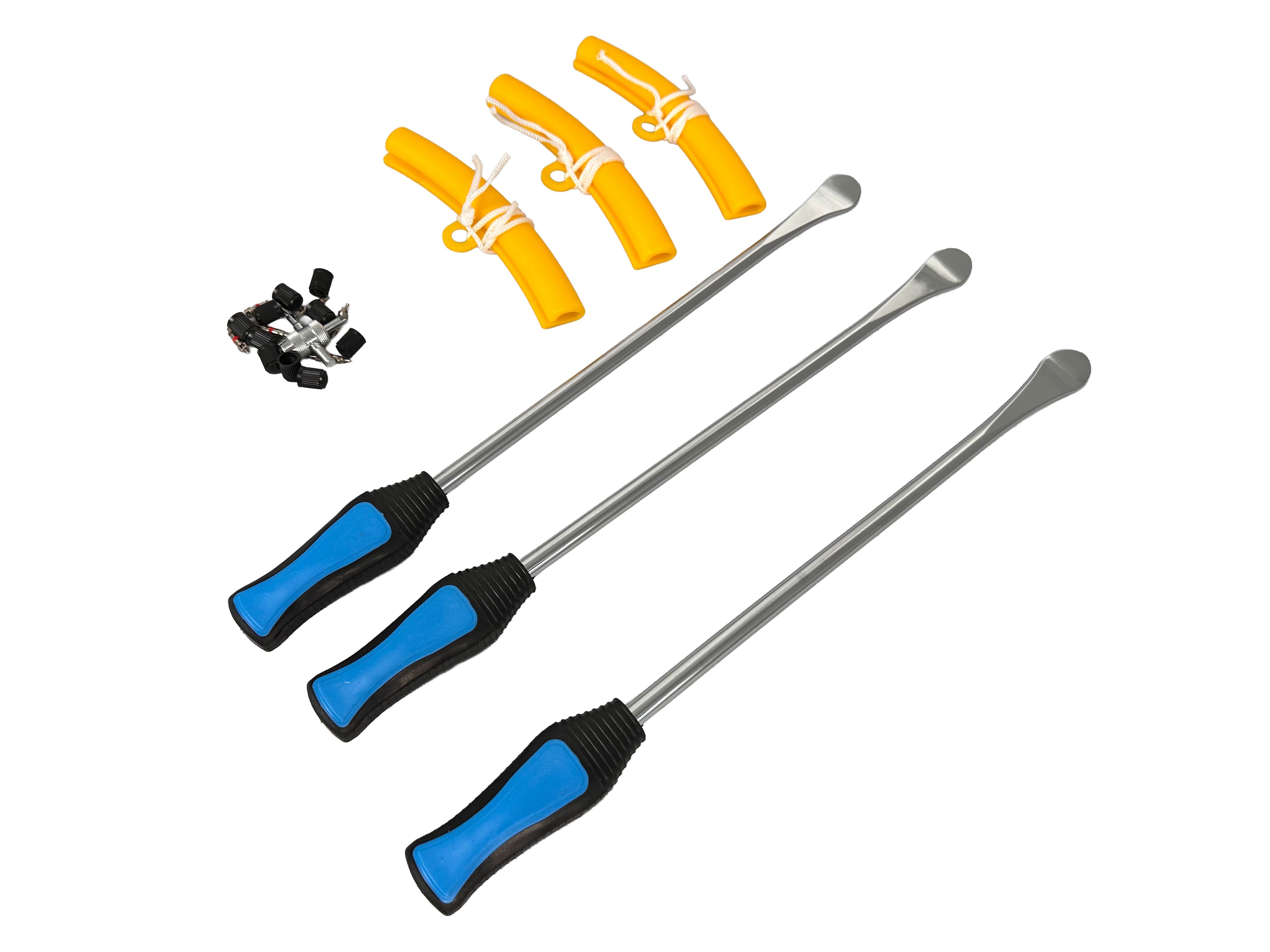Sada montážnych pák na pneumatiky s rukoväťou a s ochranou ráfikov 13ks Gebo Tools