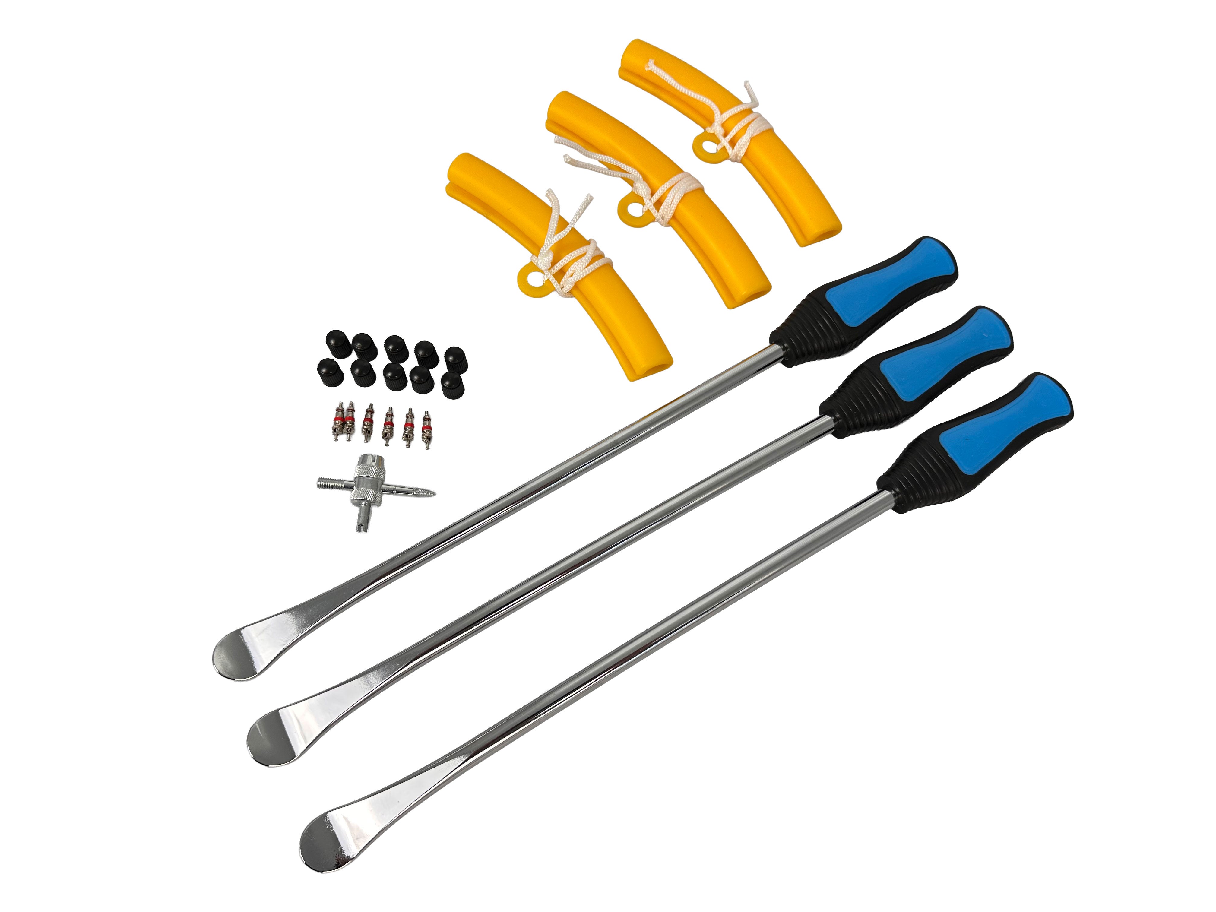 Sada montážnych pák na pneumatiky s rukoväťou a s ochranou ráfikov 13ks Gebo Tools