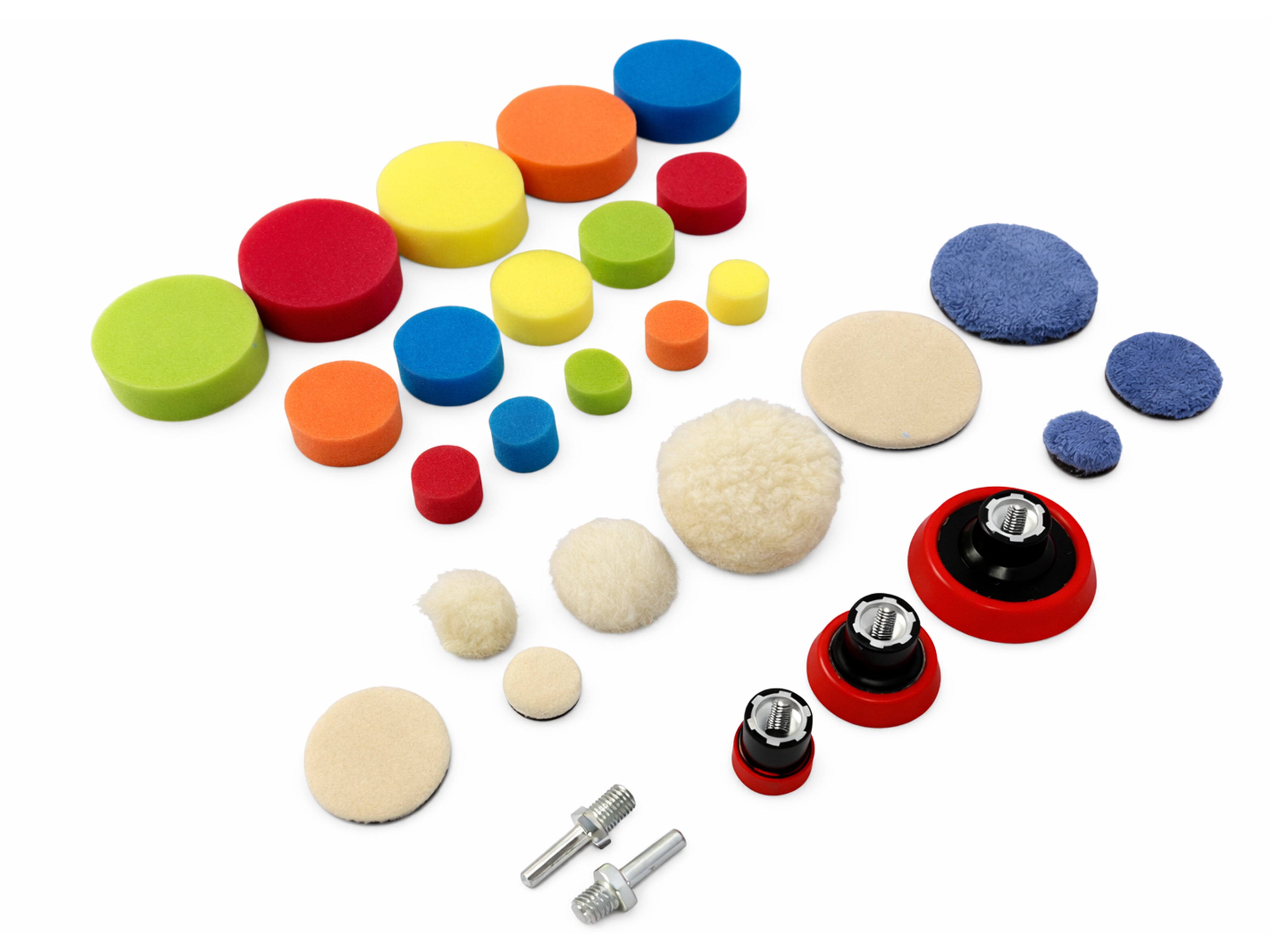 Sada kotúčov na leštenie 25-50-75mm, 29ks, Gebo Tools