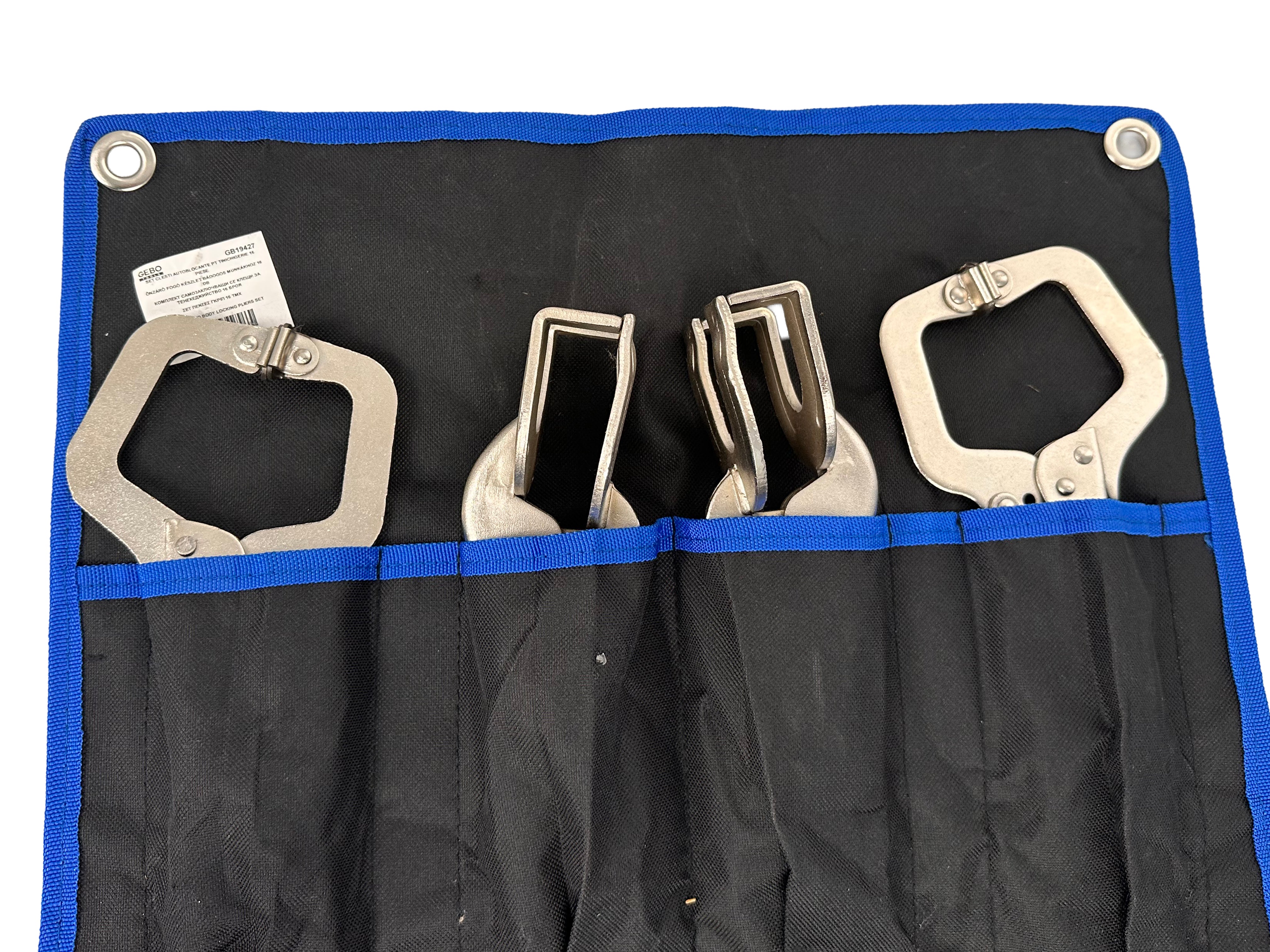 Sada samosvorných klieští na karosárske práce 16ks Gebo Tools