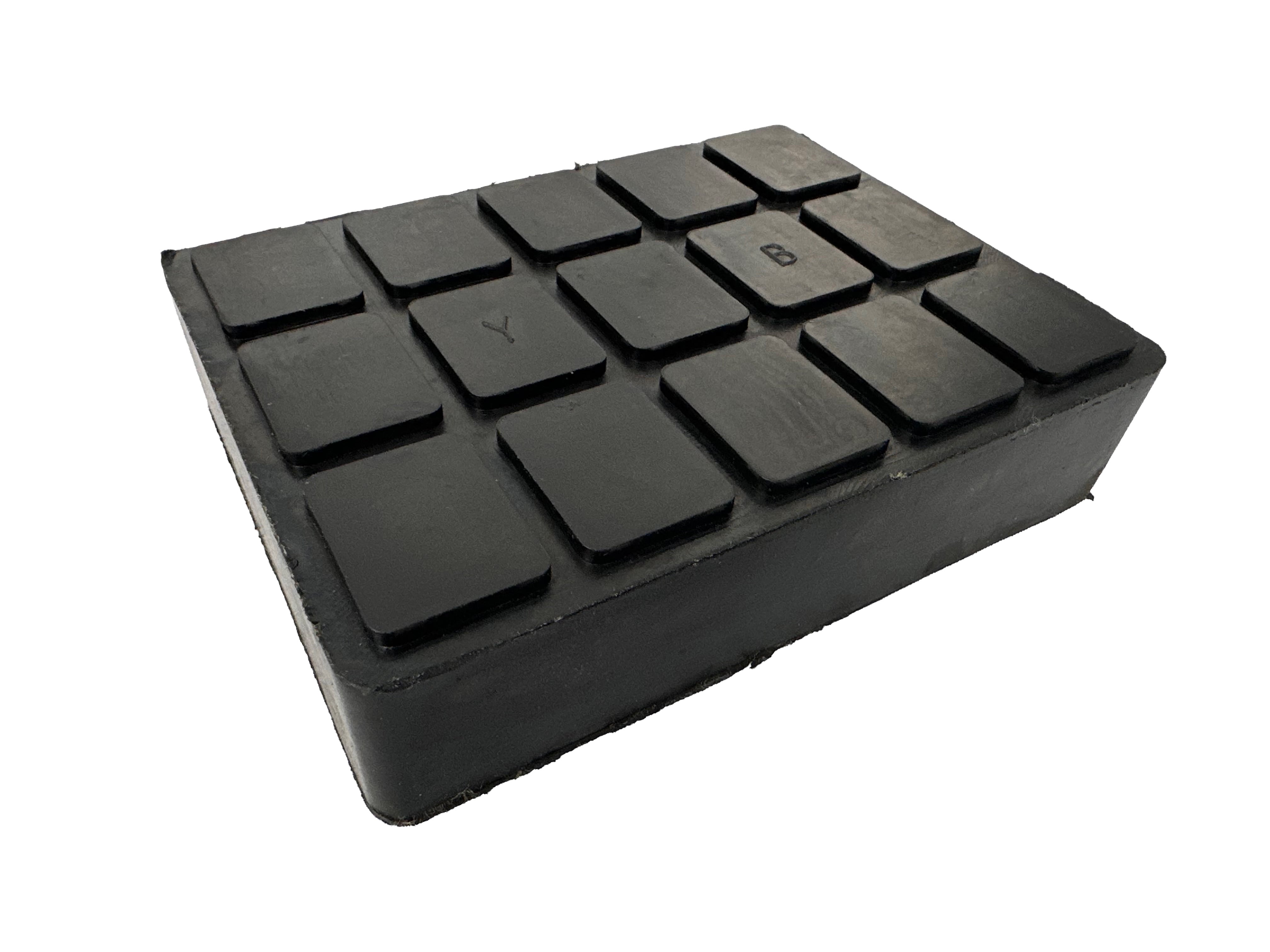 Gumová podložka pre nožnicové zdviháky, obdĺžniková 160 x 120 x 40mm, Gebo Tools