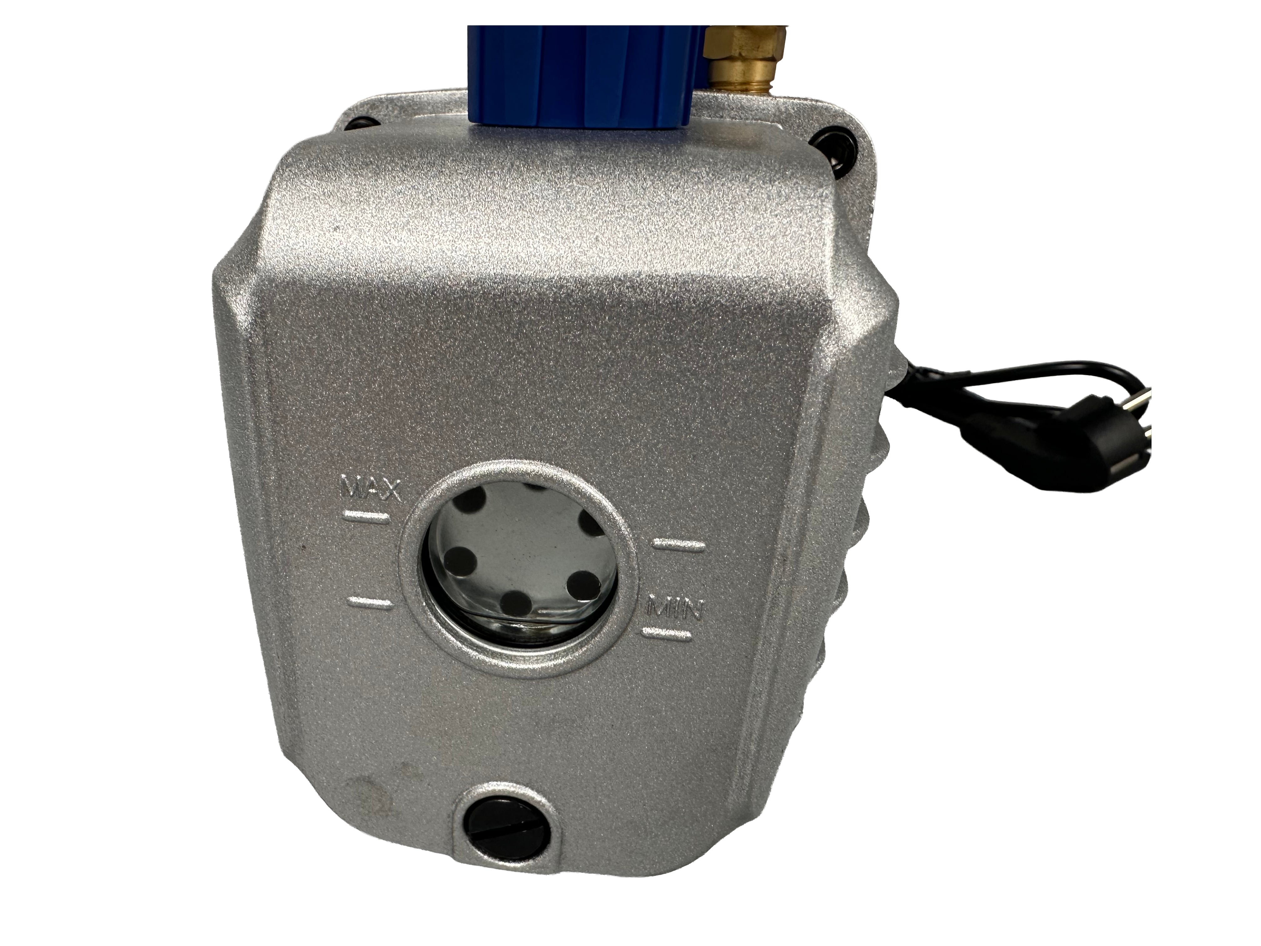 Vákuová pumpa pre klimatizáciu, jednostupňová, s manometrom, s 2 portmi, 60l/min, Gebo Tools