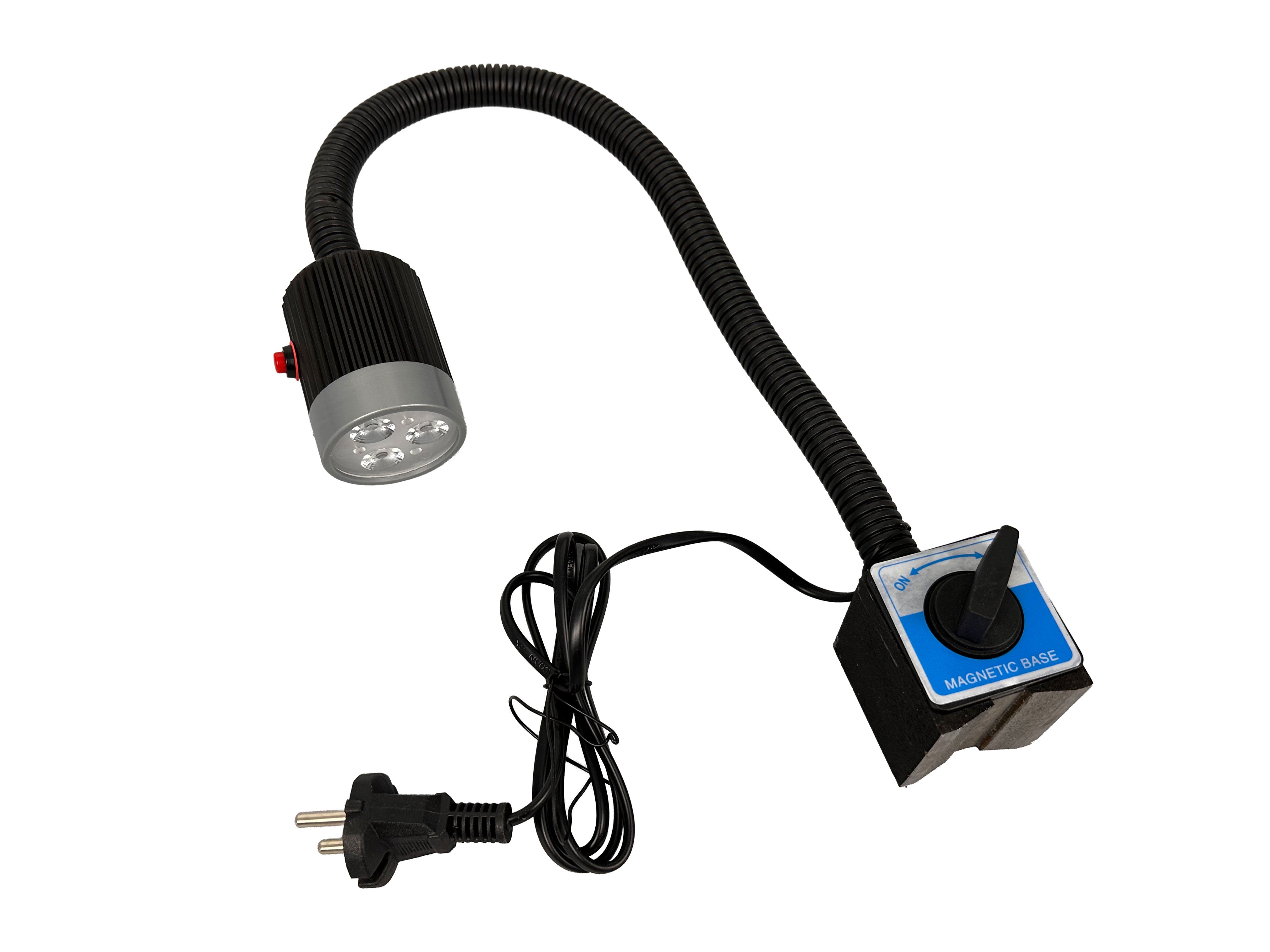 LED lampa s magnetickou základňou 3W, 230V, Gebo Tools