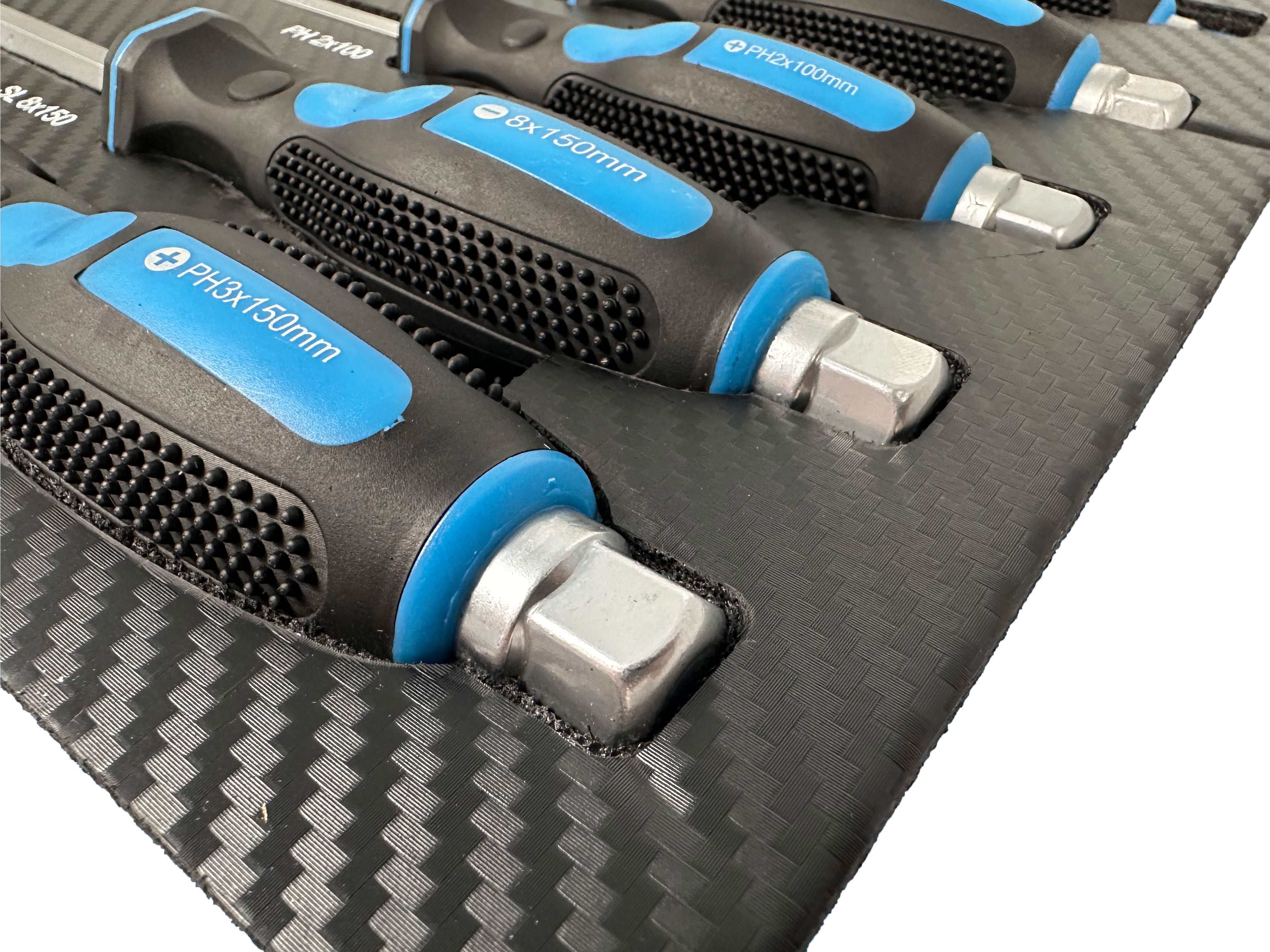 Vložka do skrinky s profesionálnymi skrutkovačmi, 21ks Gebo Tools