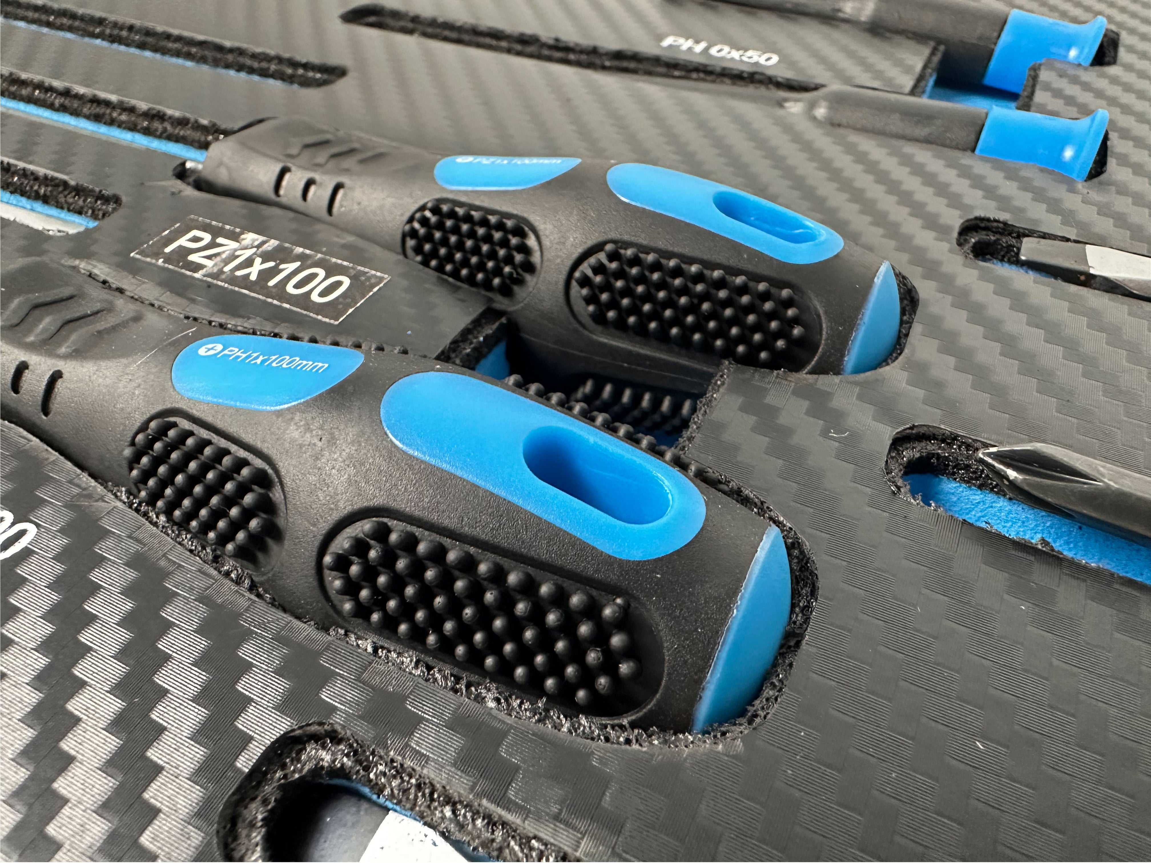 Vložka do skrinky s profesionálnymi skrutkovačmi, 21ks Gebo Tools