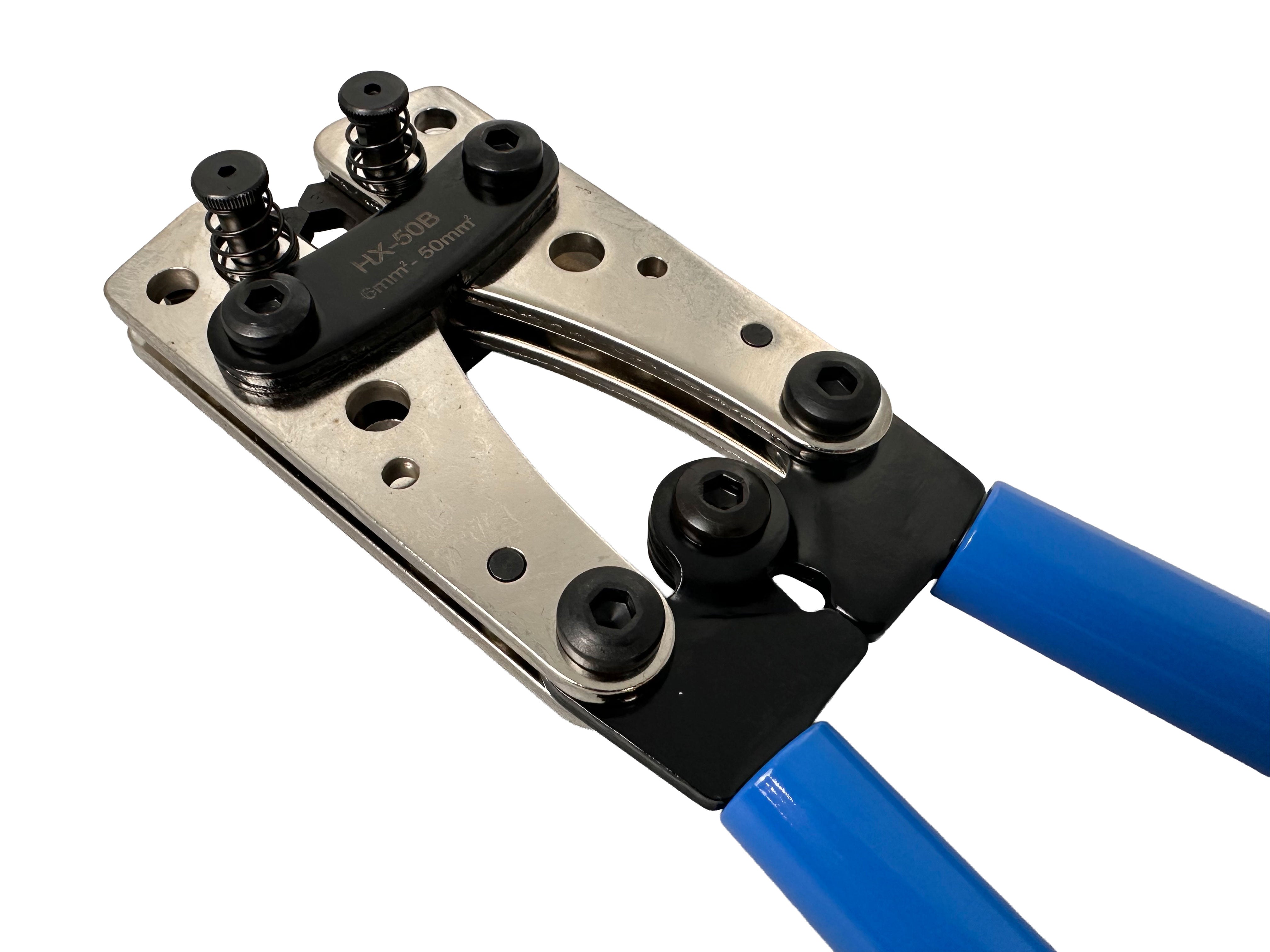 Krimpovacie kliešte na odizolované elektrické káble, konektory s veľkými primermi 6,0 - 50mm2 Gebo Tools