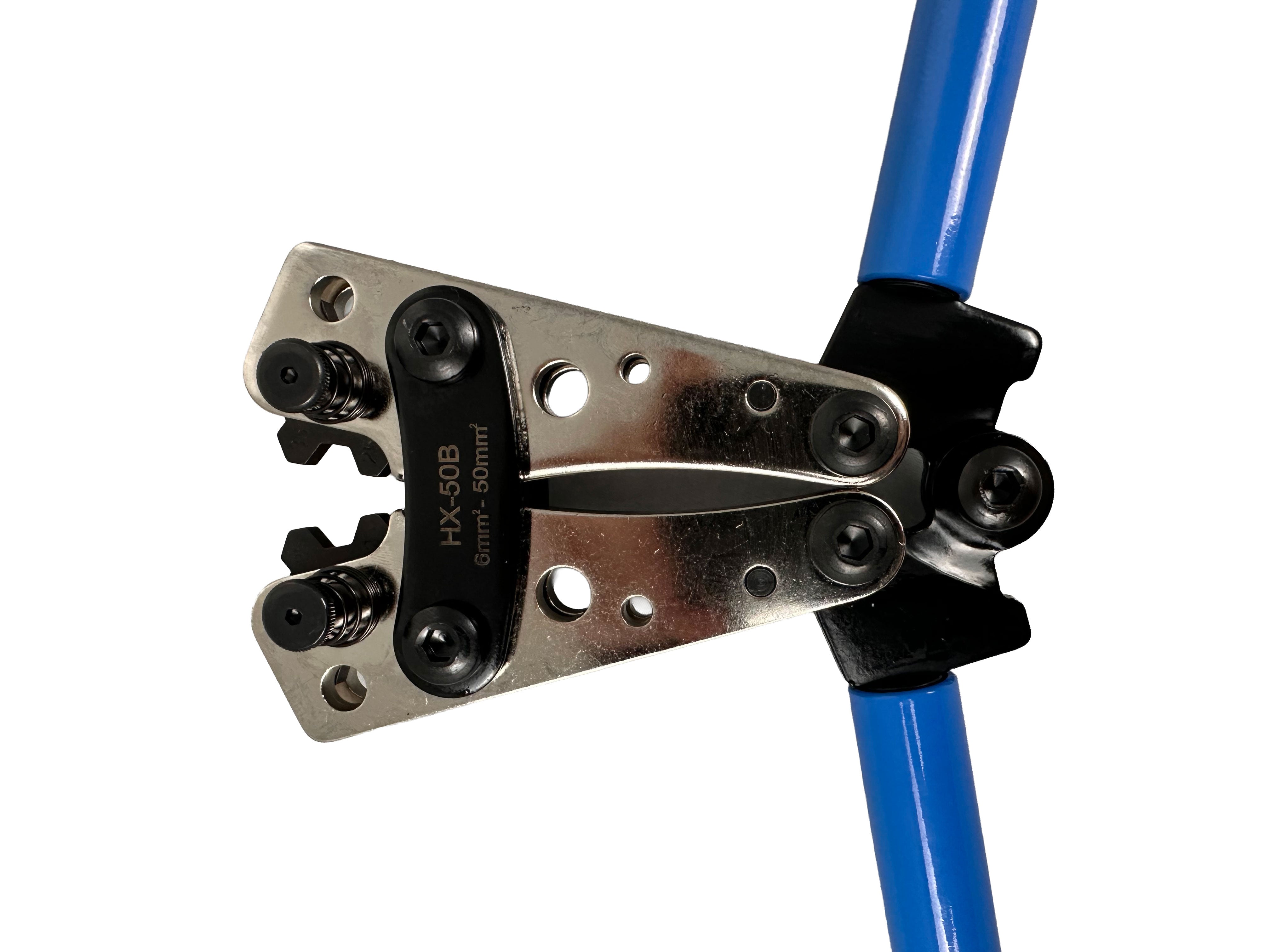 Krimpovacie kliešte na odizolované elektrické káble, konektory s veľkými primermi 6,0 - 50mm2 Gebo Tools