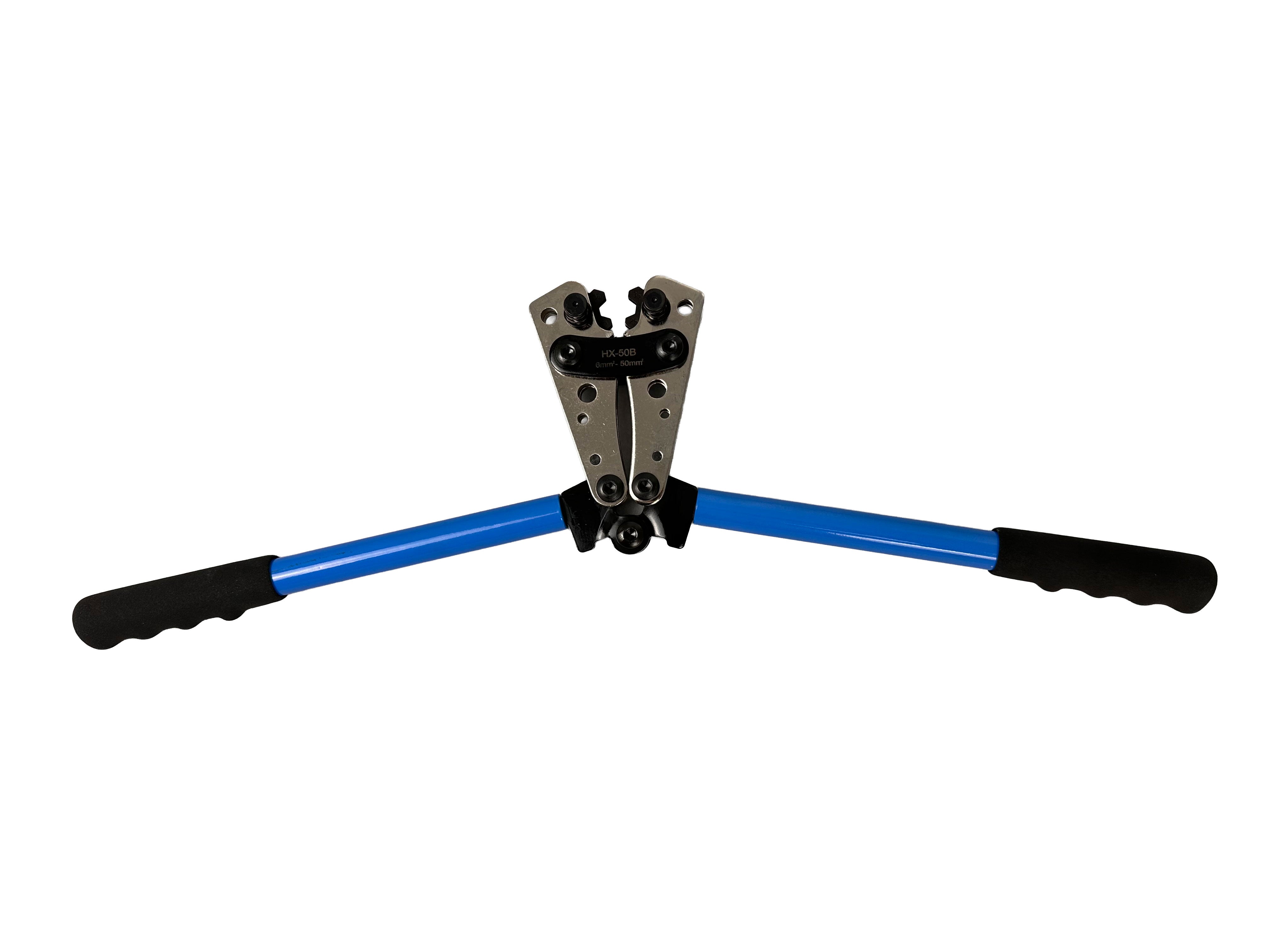 Krimpovacie kliešte na odizolované elektrické káble, konektory s veľkými primermi 6,0 - 50mm2 Gebo Tools