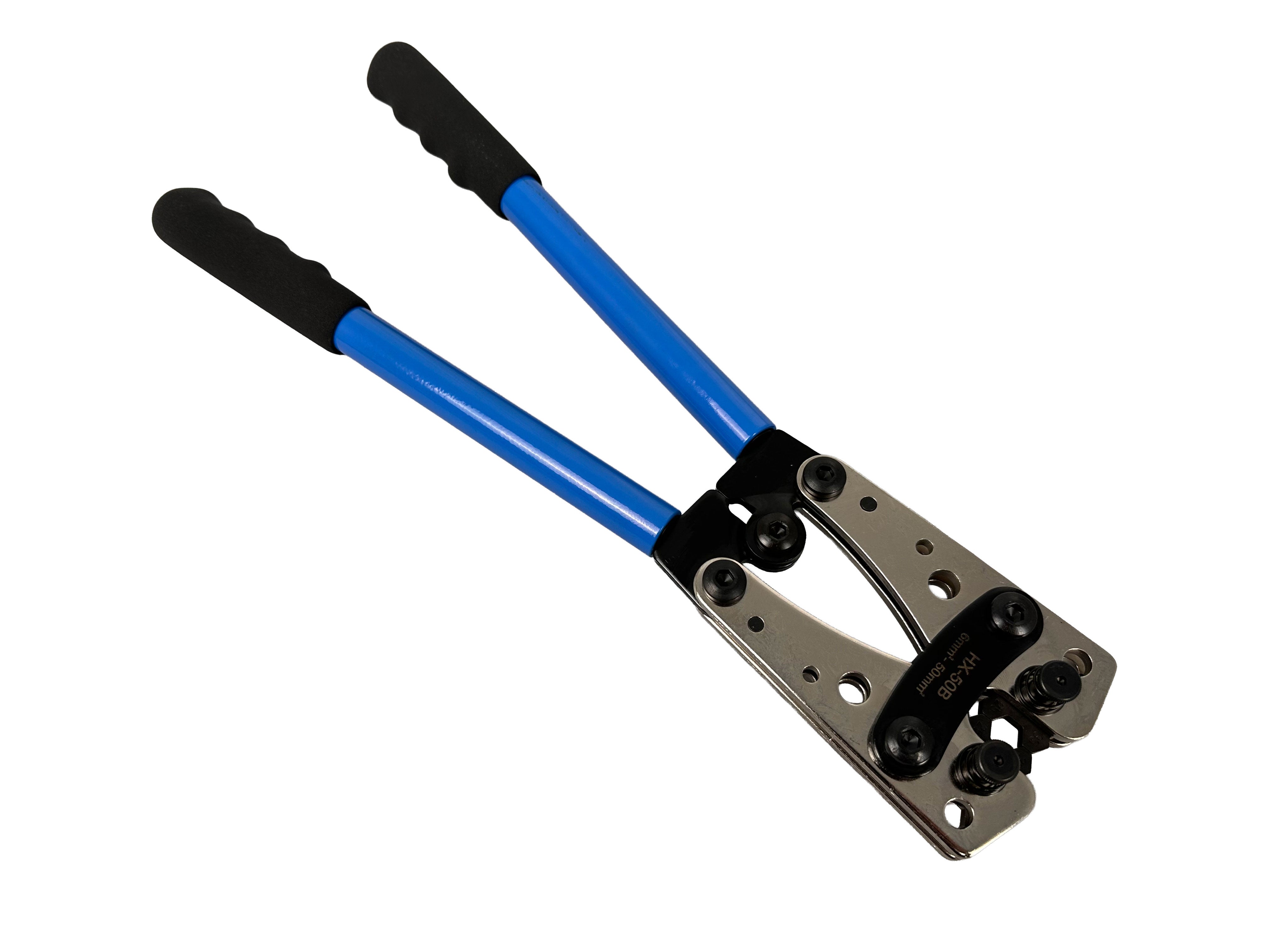 Krimpovacie kliešte na odizolované elektrické káble, konektory s veľkými primermi 6,0 - 50mm2 Gebo Tools