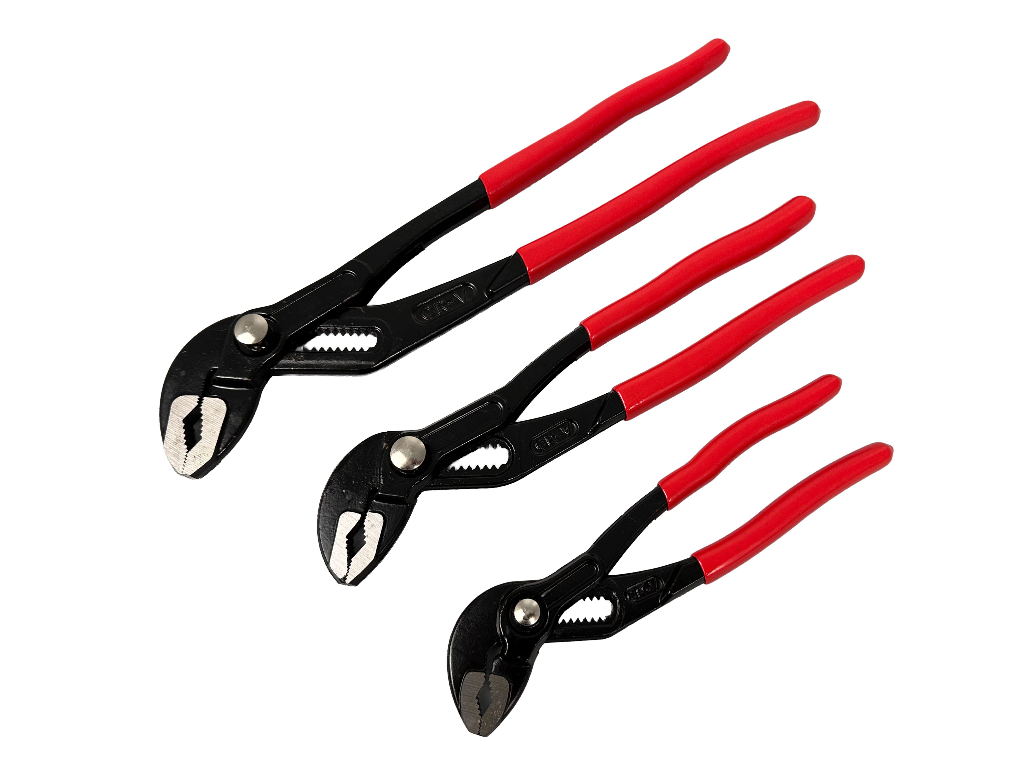 Sada 3 nastaviteľných inštaletérskych klieští na rúry Gebo Tools
