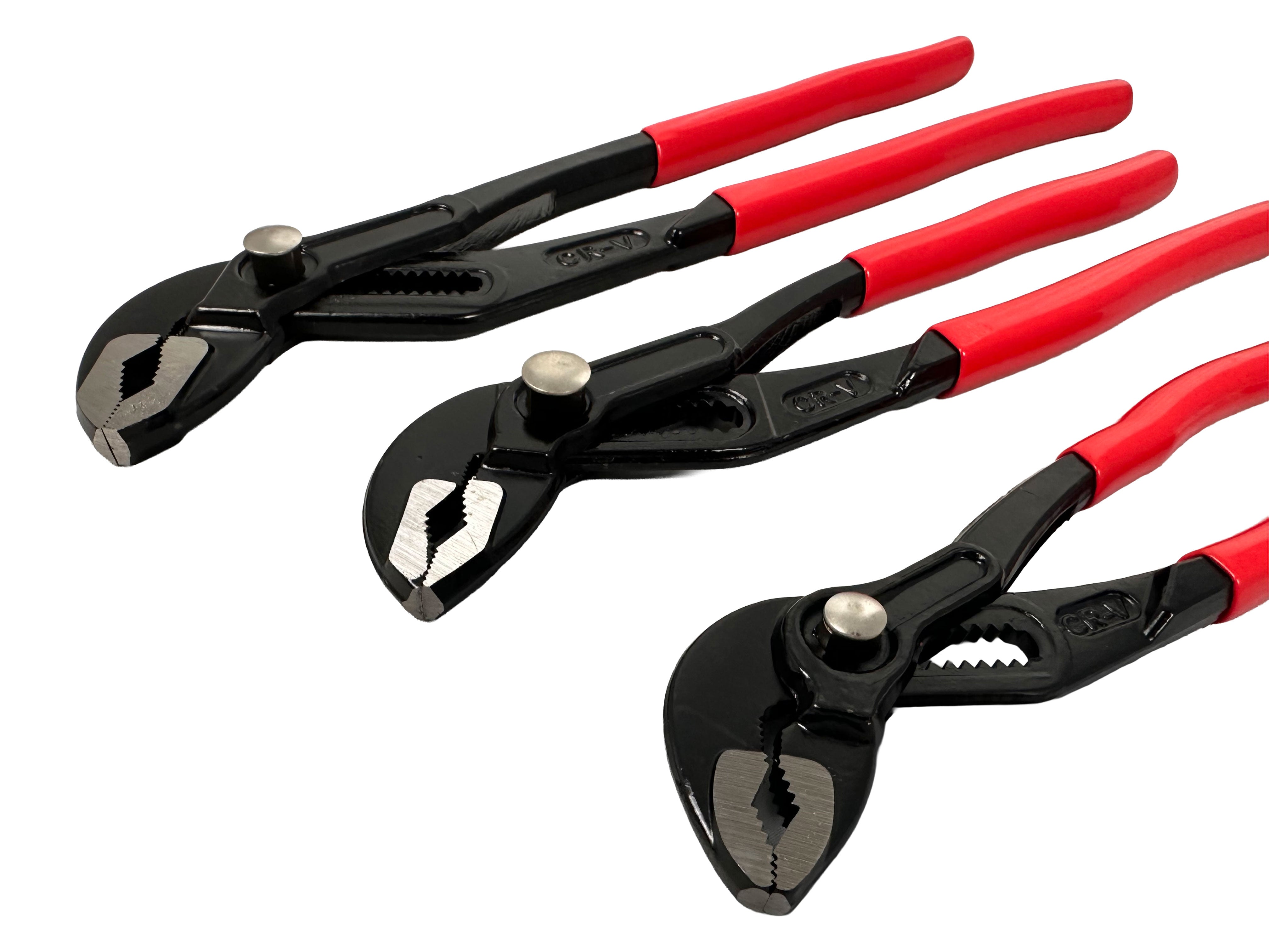 Sada 3 nastaviteľných inštaletérskych klieští na rúry Gebo Tools