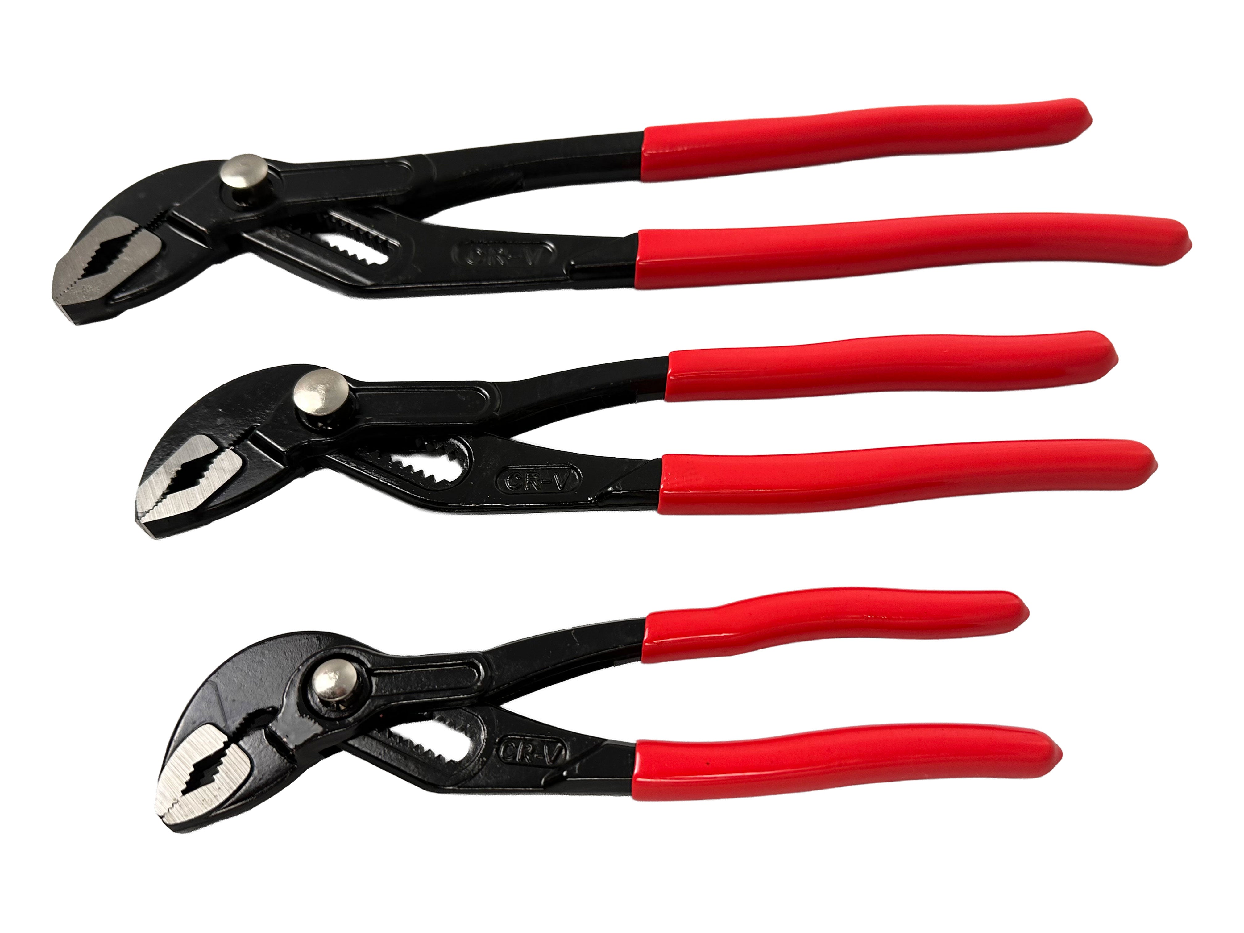 Sada 3 nastaviteľných inštaletérskych klieští na rúry Gebo Tools