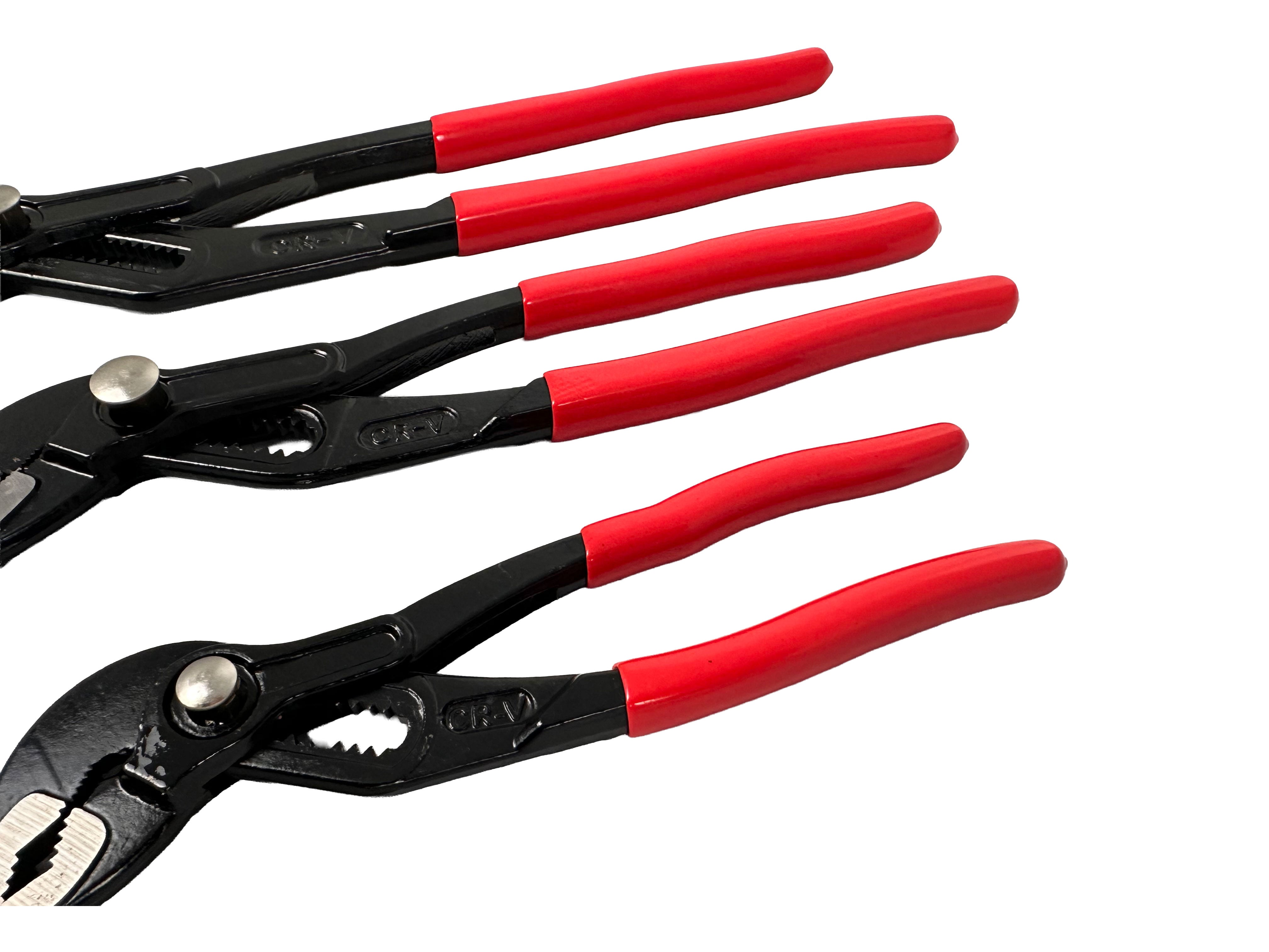 Sada 3 nastaviteľných inštaletérskych klieští na rúry Gebo Tools