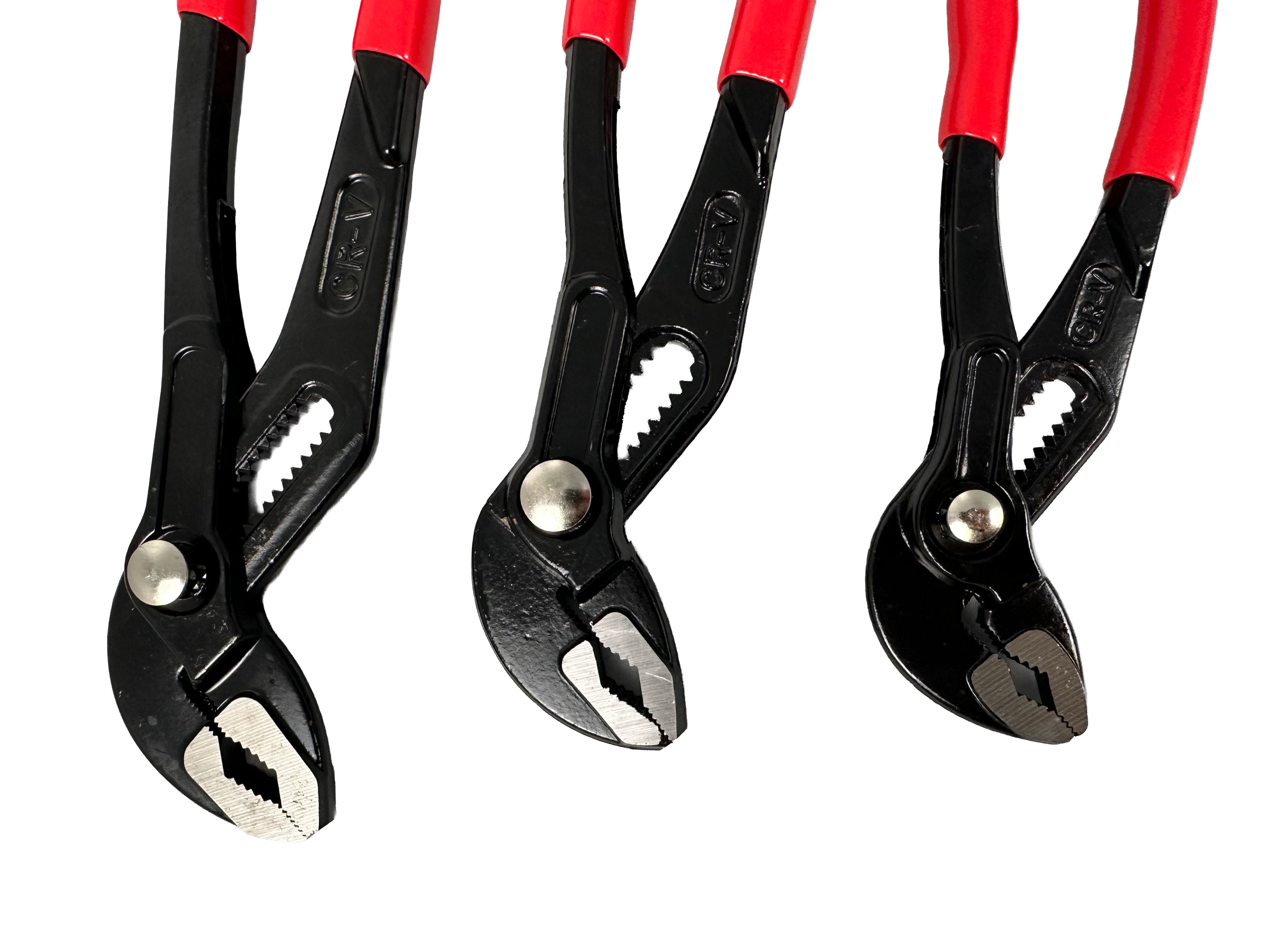 Sada 3 nastaviteľných inštaletérskych klieští na rúry Gebo Tools