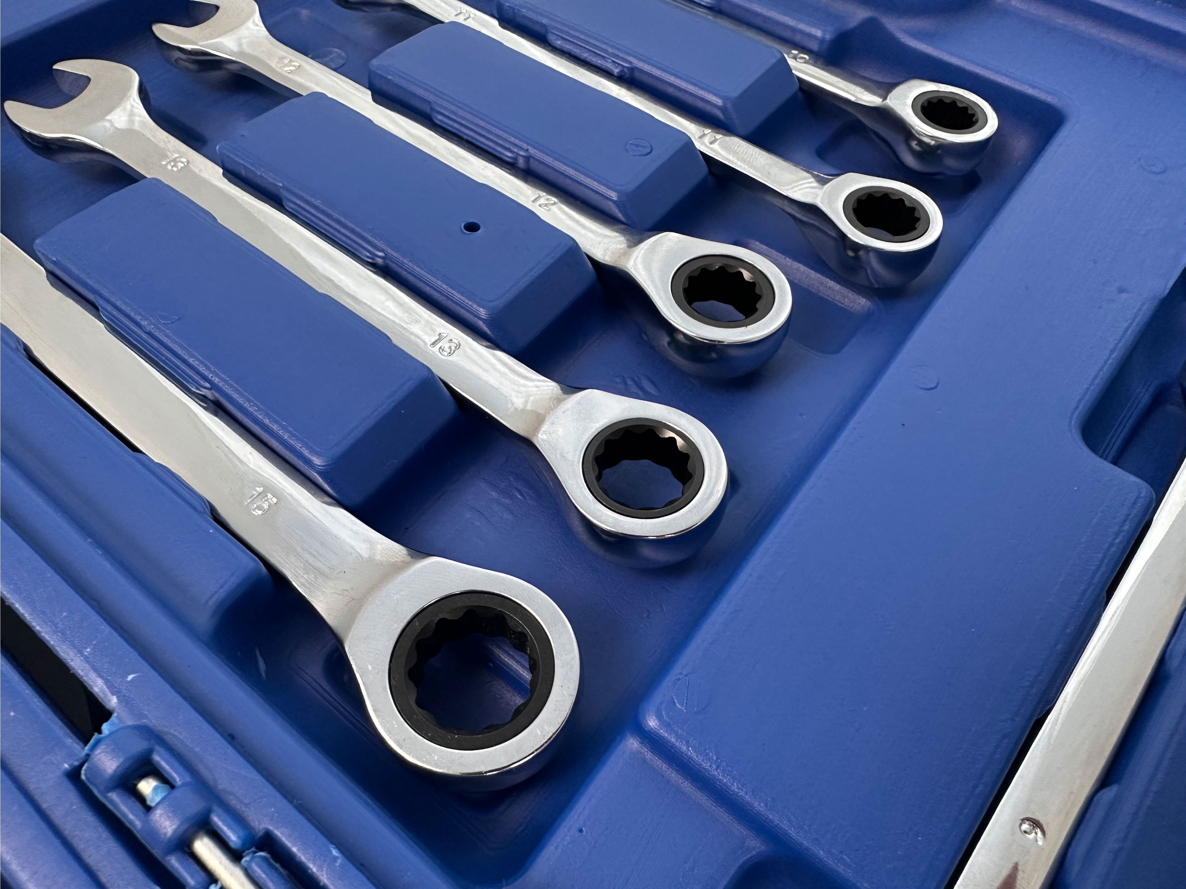 Sada kombinovaných kľúčov s račňou 8 - 19mm 12ks Gebo Tools