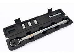 Momentový kľúč 1/2'', 28 - 210Nm, so sadou hlavíc 1/2'' 17, 19, 21mm a predlžovacím nadstavcom 1/2'' Gebo Tools