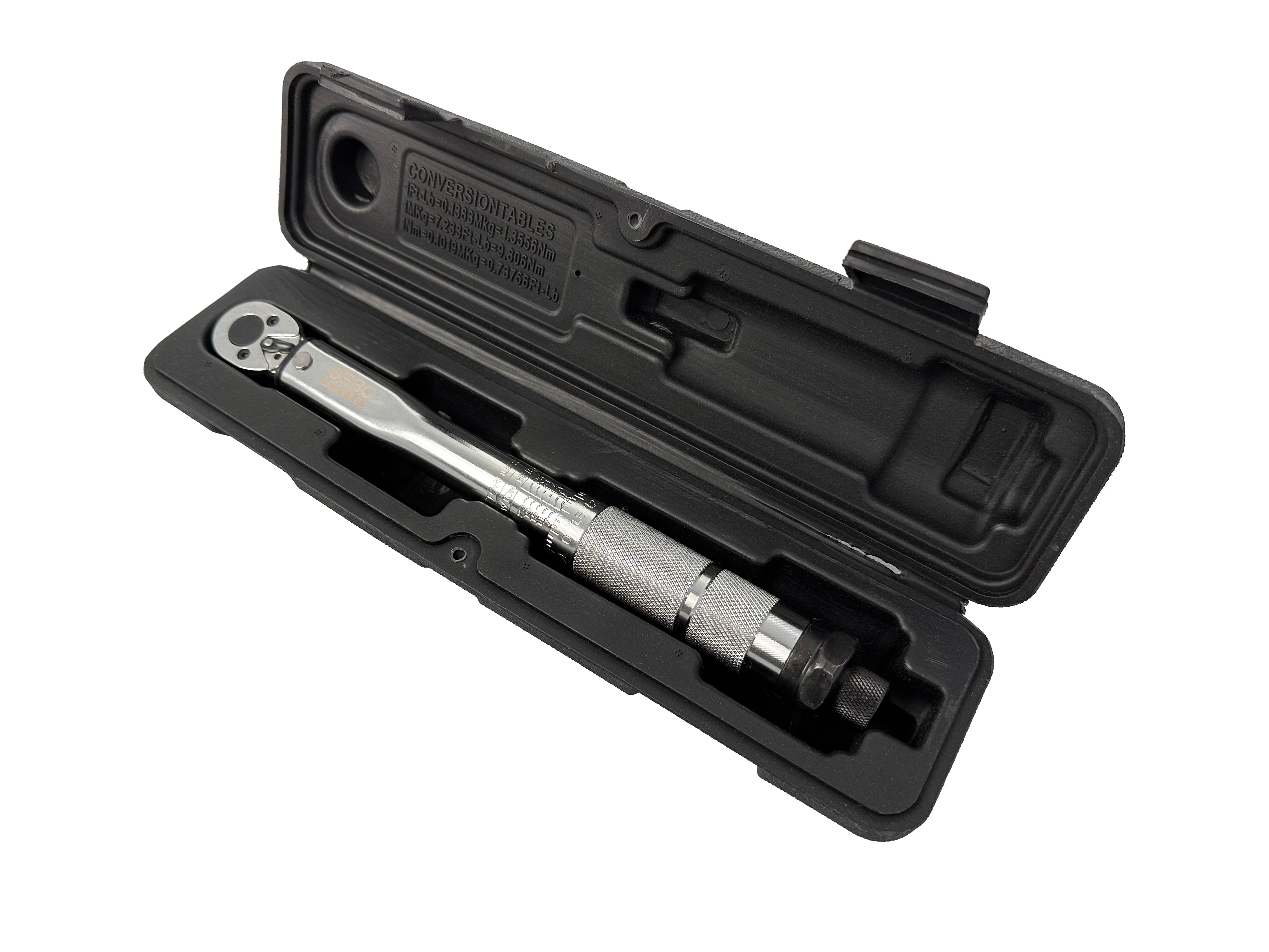 Momentový kľúč 1/4'', 5 - 25Nm, Gebo Tools