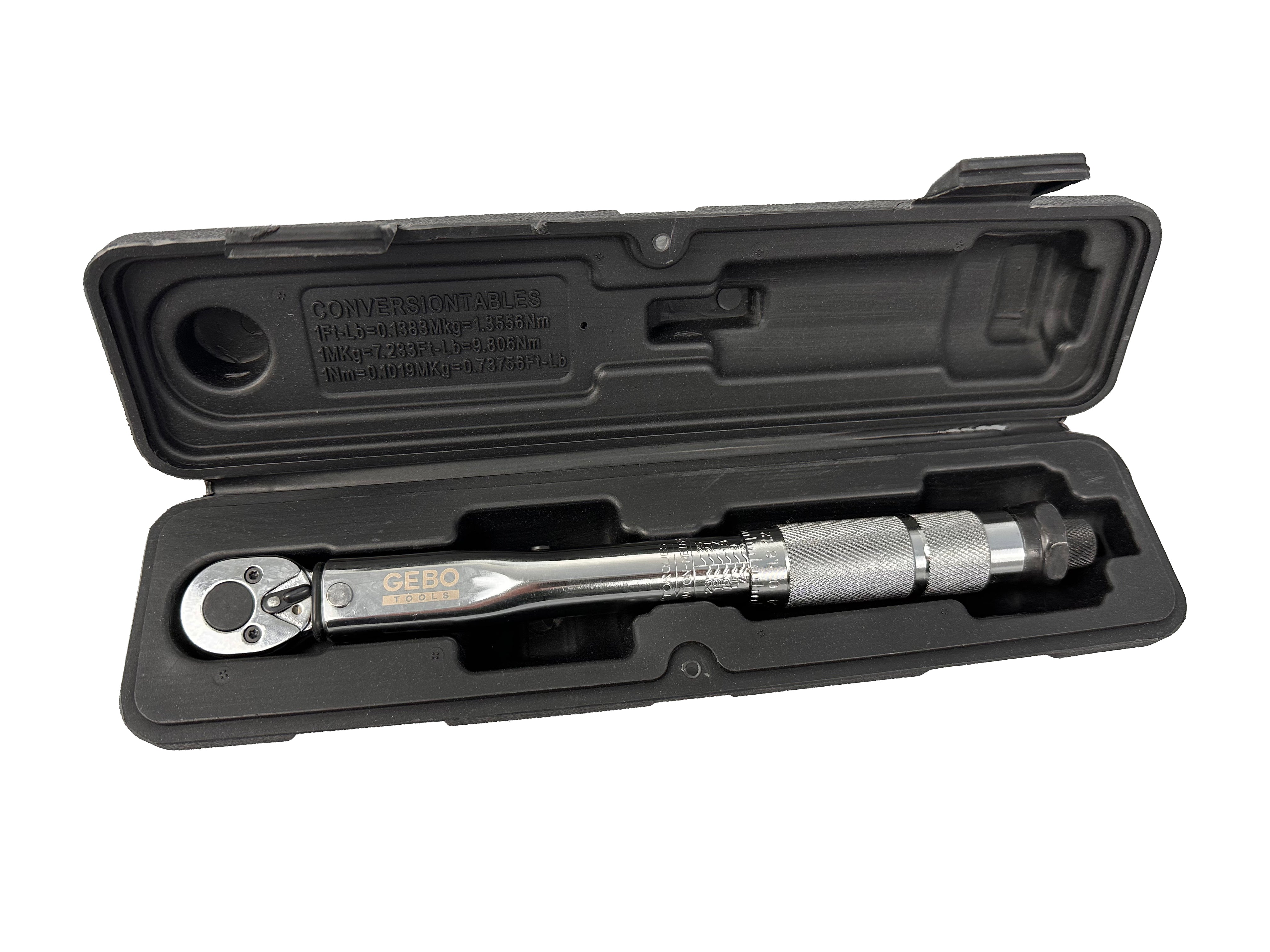 Momentový kľúč 1/4'', 5 - 25Nm, Gebo Tools