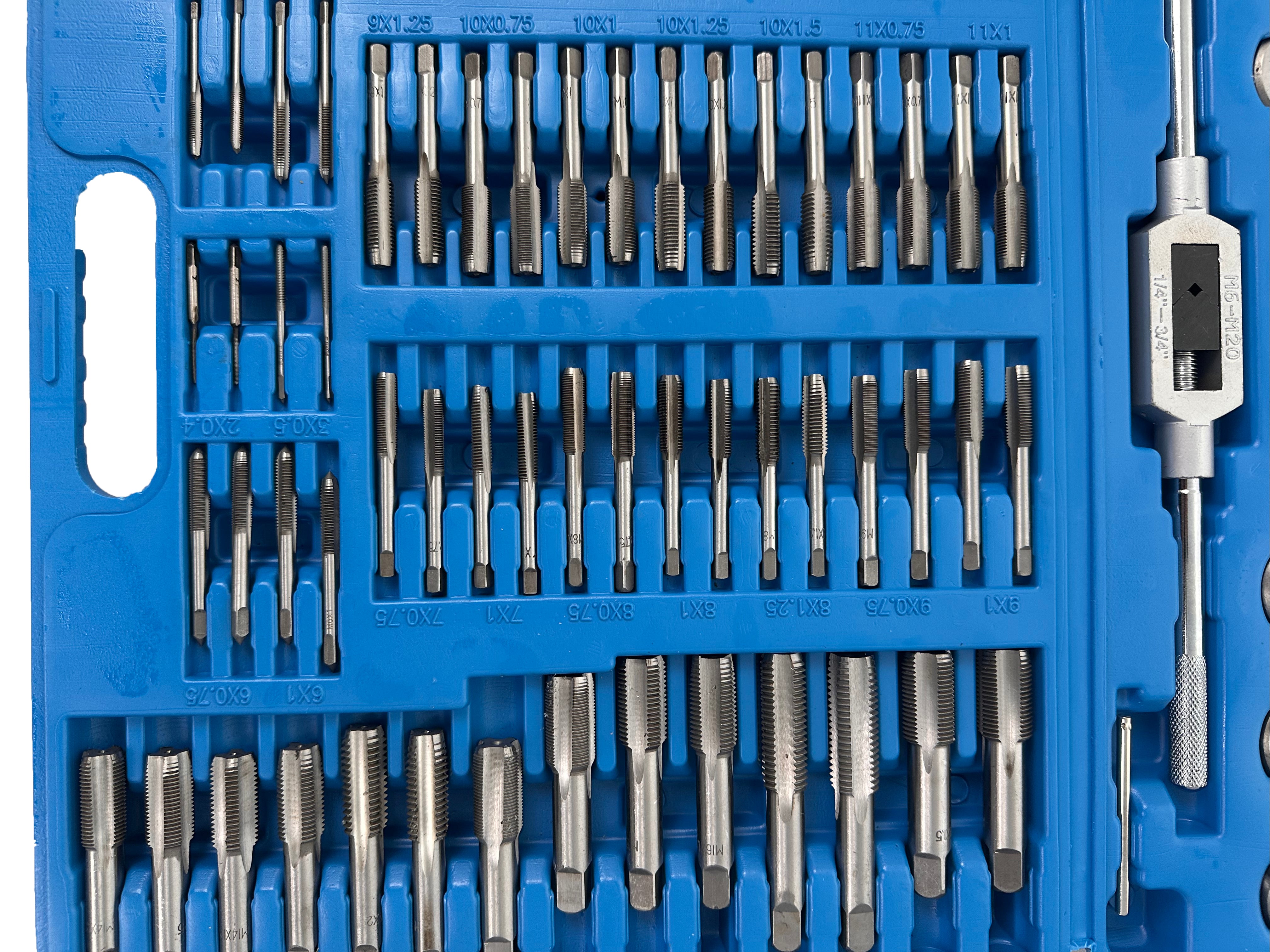 Sada závitníkov a závitových očiek 110ks M2 - M18, Gebo Tools