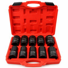 Sada dlhých rázových nástrčných kľúčov - hlavíc 1'', 22 - 41mm, 10ks, Gebo Tools