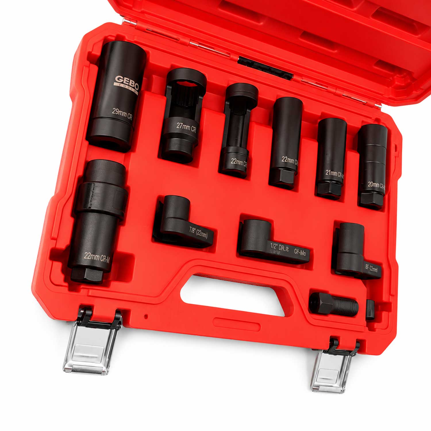 Hlavica - kľúč na lambda sondu a vstrekovače, sada 11ks Gebo Tools