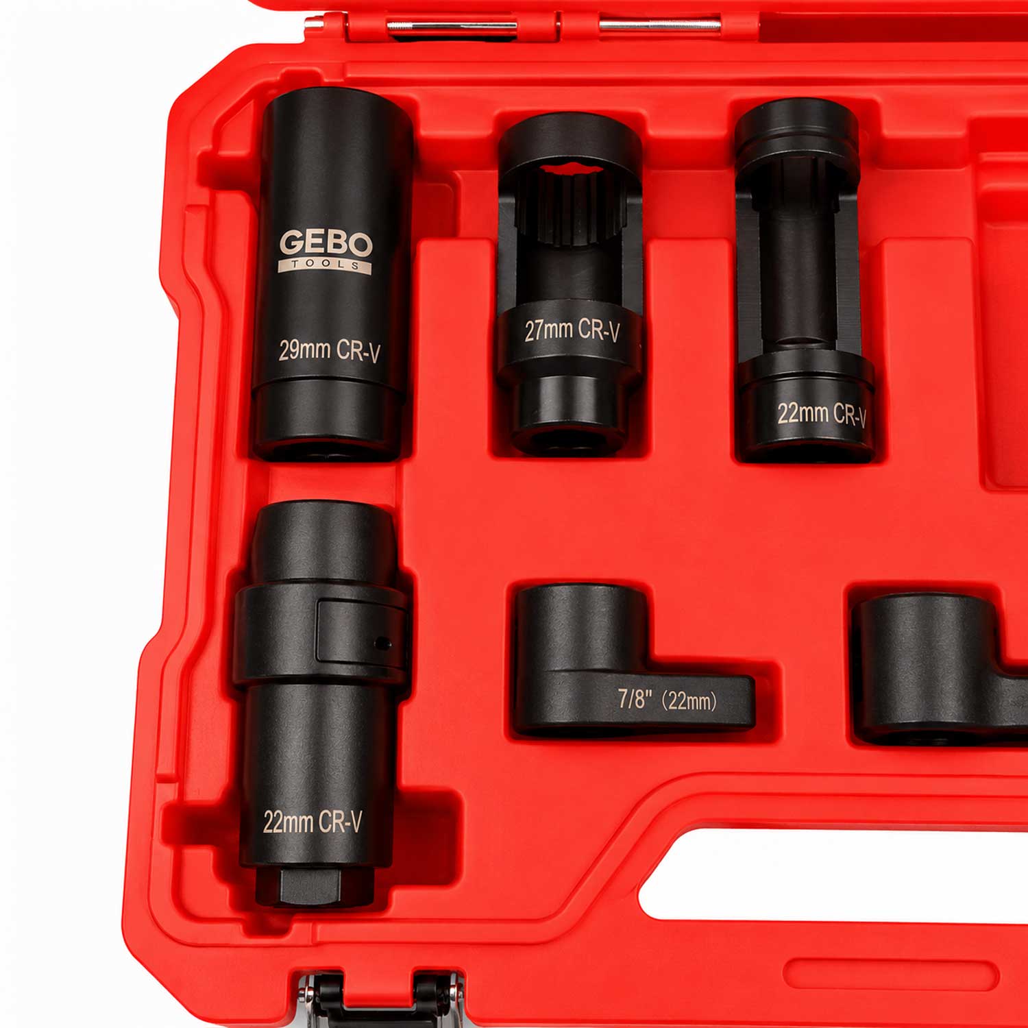 Hlavica - kľúč na lambda sondu a vstrekovače, sada 11ks Gebo Tools