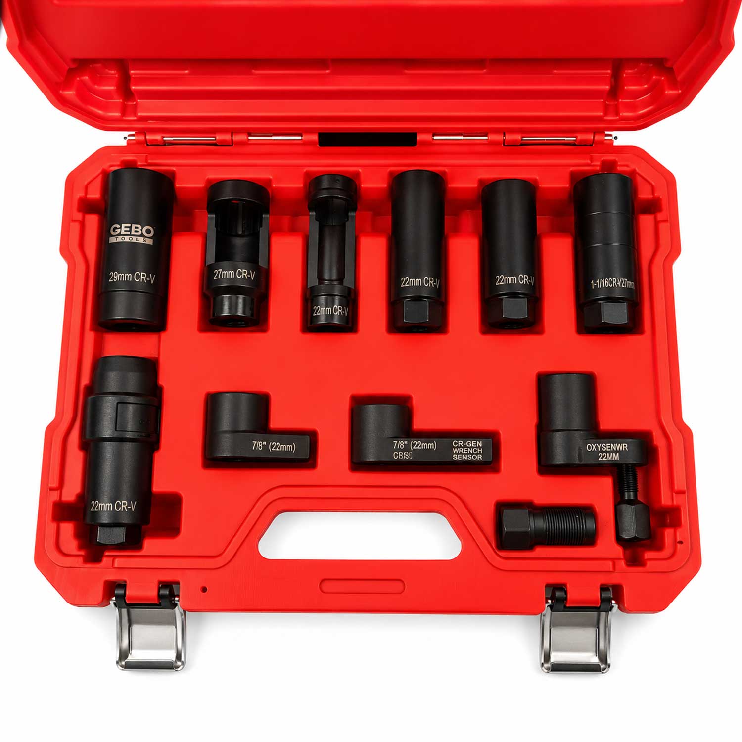 Hlavica - kľúč na lambda sondu a vstrekovače, sada 11ks Gebo Tools