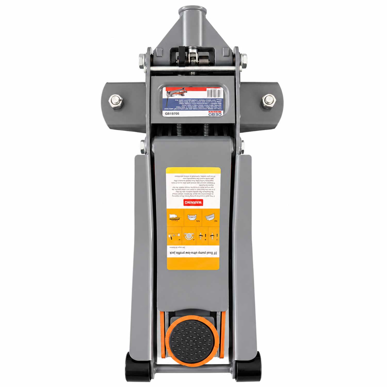 Nízkoprofilový hydraulický pojazdný zdvihák 3t, dvojpiestový Gebo Tools