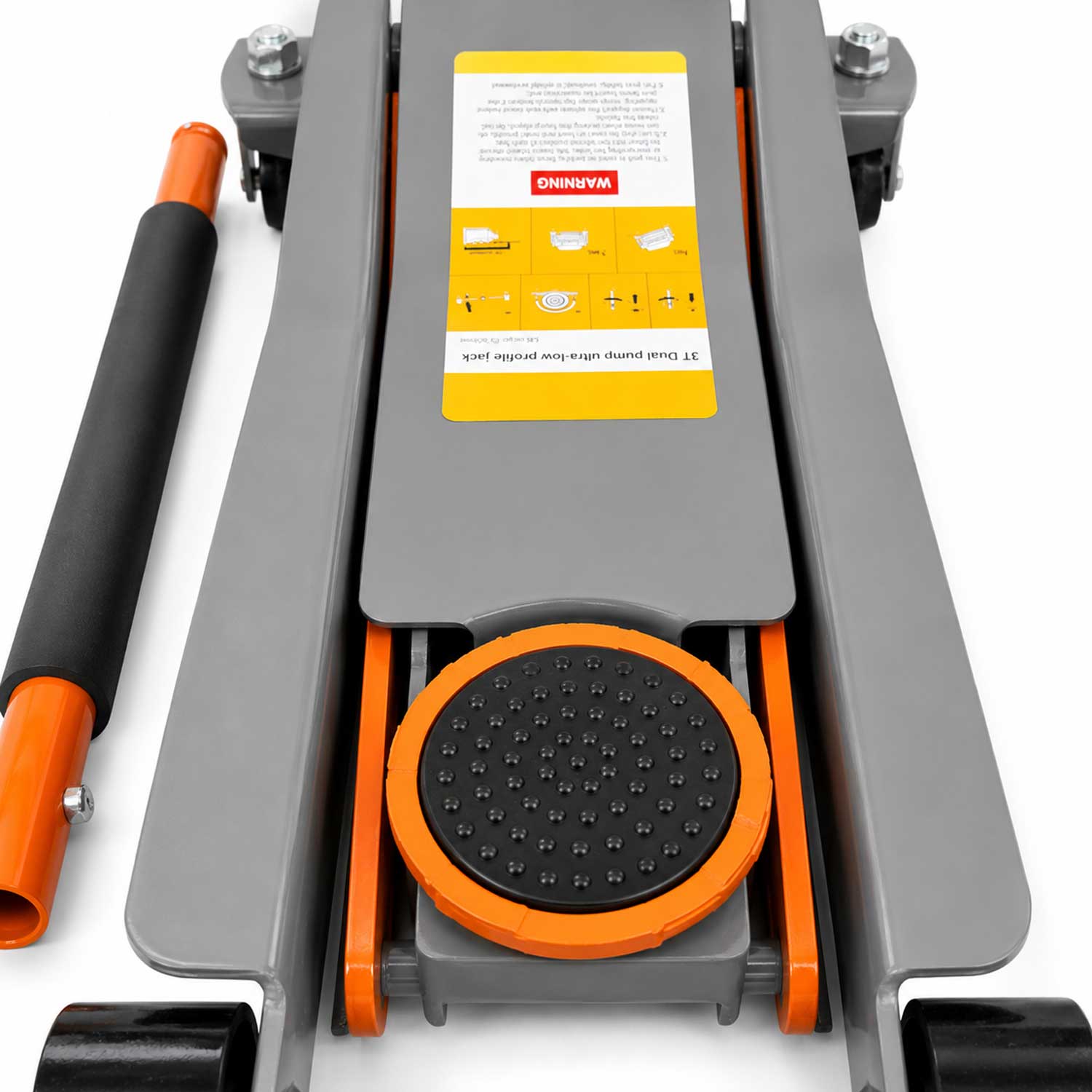 Nízkoprofilový hydraulický pojazdný zdvihák 3t, dvojpiestový Gebo Tools