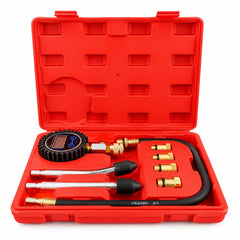 Tester kompresie - kompresiometer benzínových motorov s digitálnym manometrom 8ks Gebo Tools