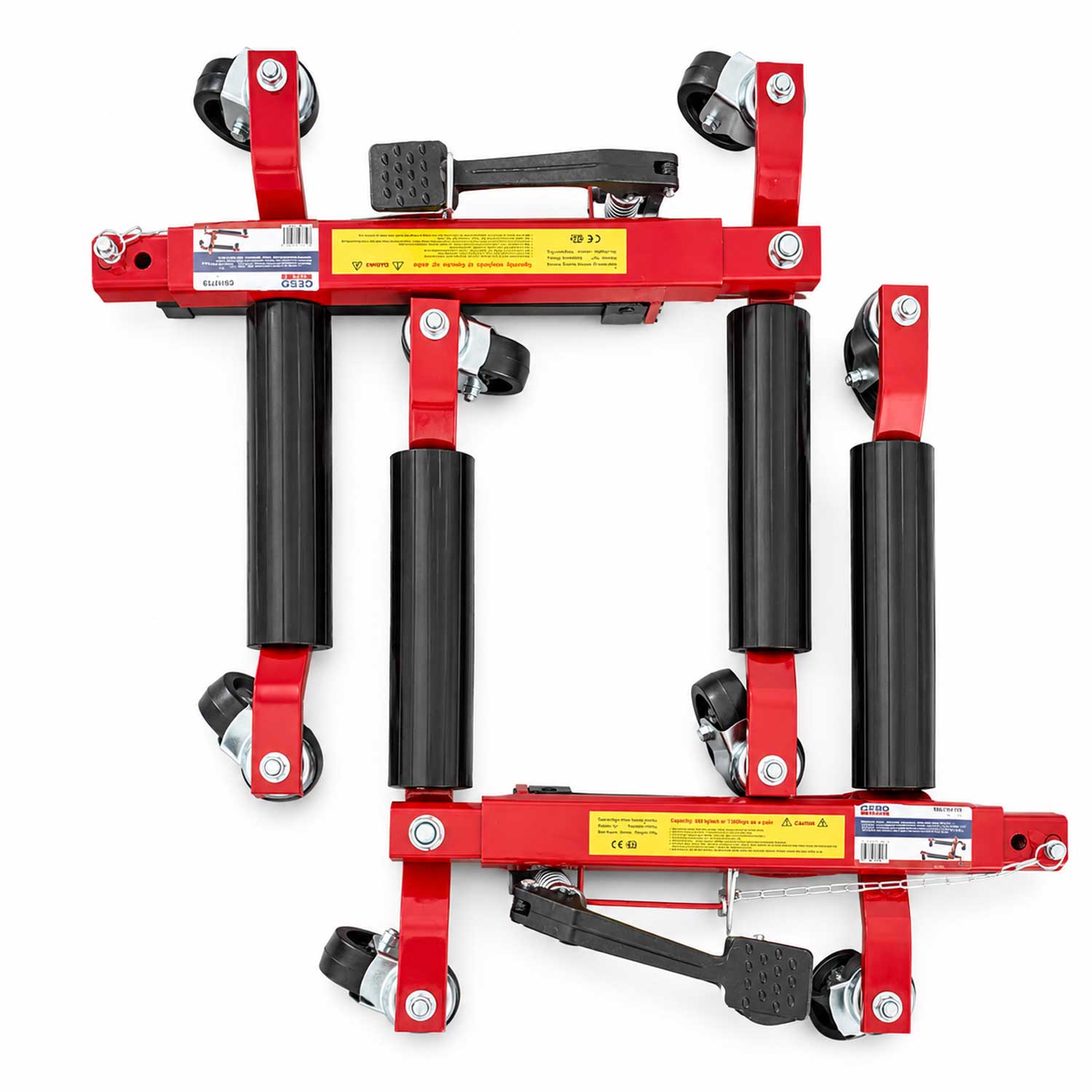 Hydraulický zdvihák - manipulačný vozík na presun poškodených vozidiel 680kg Gebo Tools