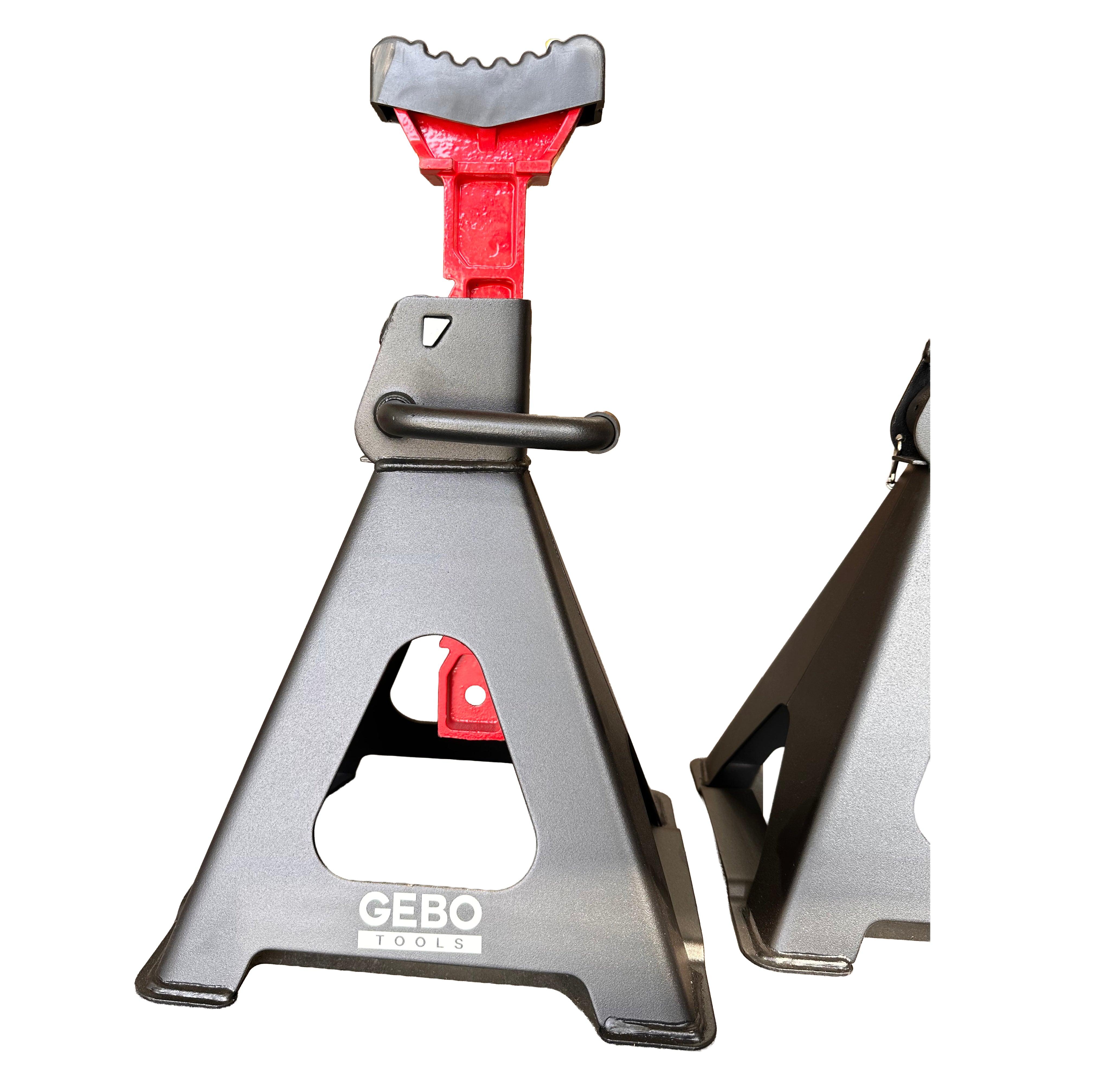 Podpery 2ks, 6t, 39 - 60cm, s dvojitým zabezpečením a gumovou podložkou, Gebo Tools