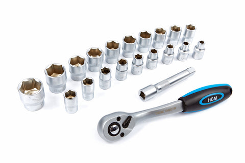 Sada račňového kľúča s nástrčkami 1/2, 20 kusov