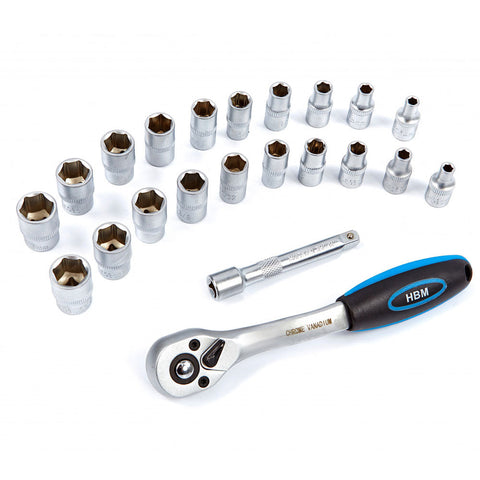 Sada račňového kľúča s nástrčkami 1/4, 20 kusov