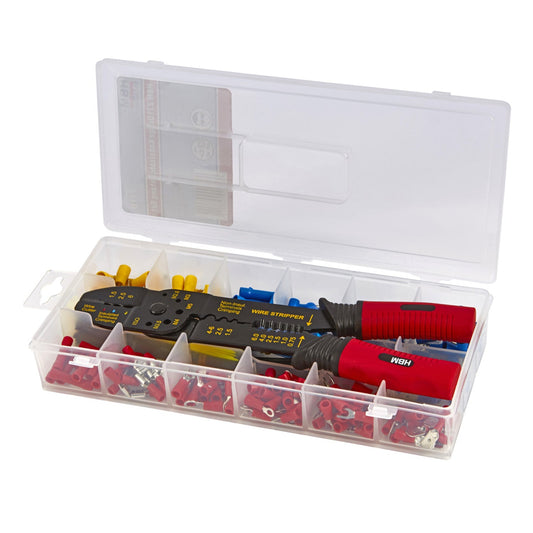 Sada krimpovacích klieští na elektrické koncovky 271ks