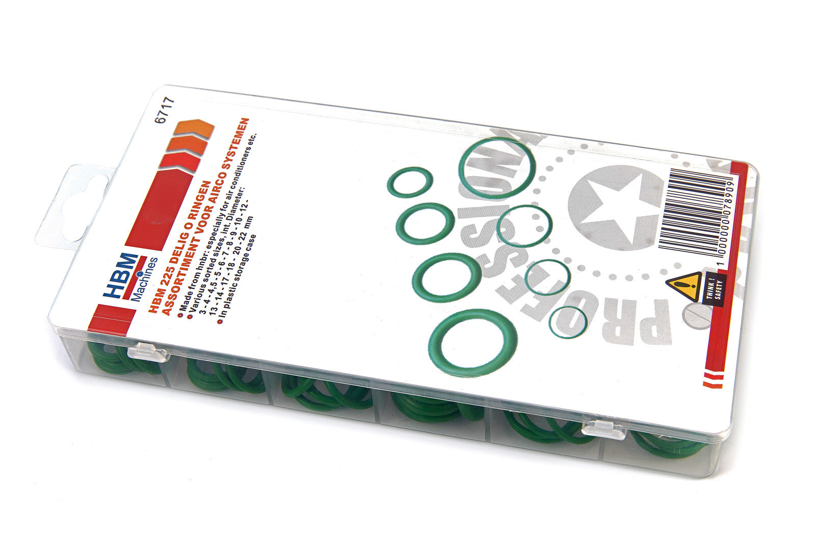 Sada o-krúžkov pre klimatizáciu 225 kusov