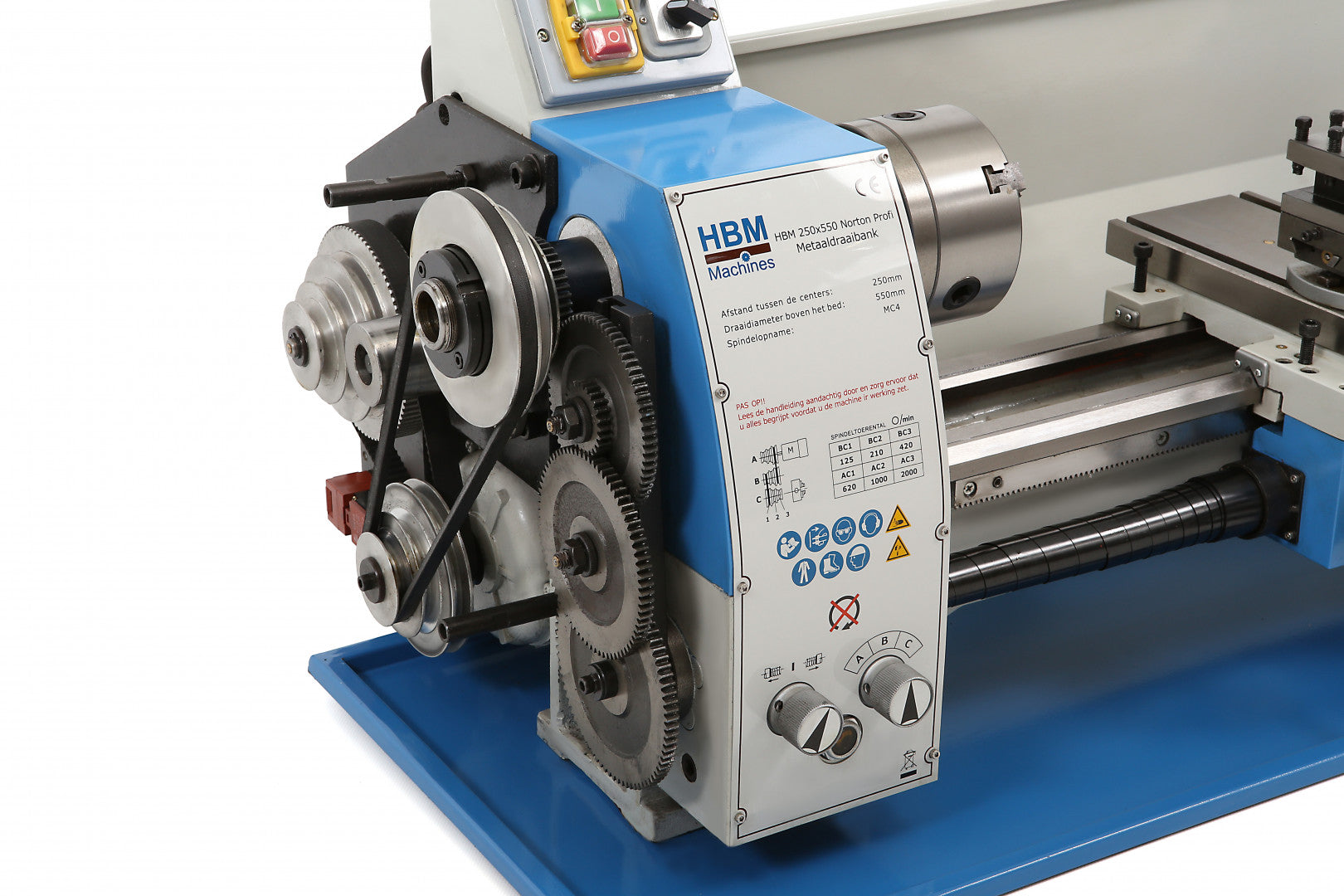 Profesionálny sústruh na kov Norton 250 x 550