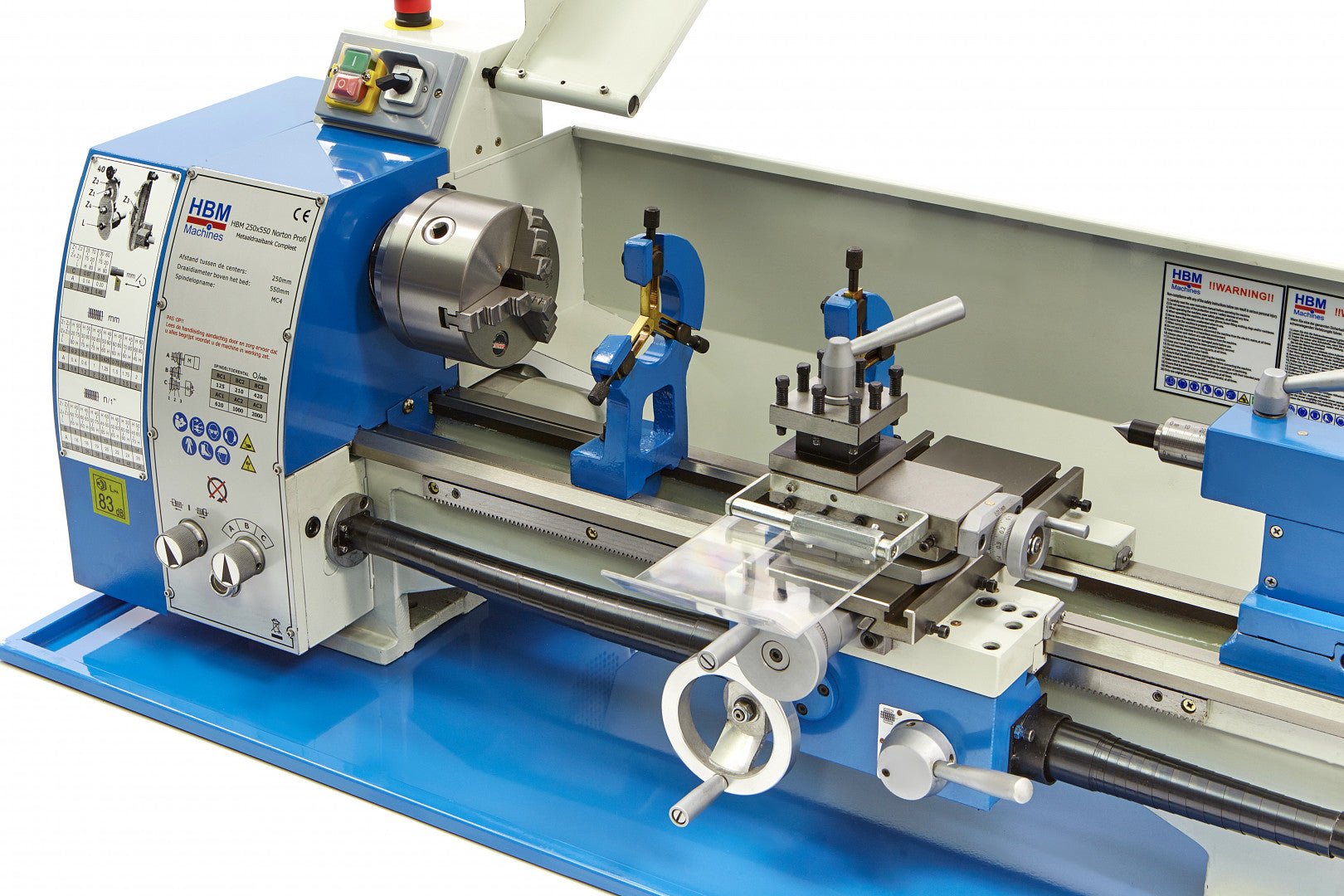 Profesionálny sústruh na kov Norton 250 x 550