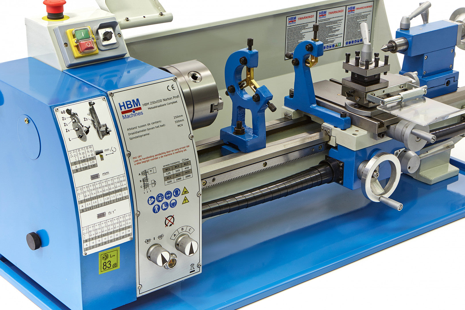 Profesionálny sústruh na kov Norton 250 x 550