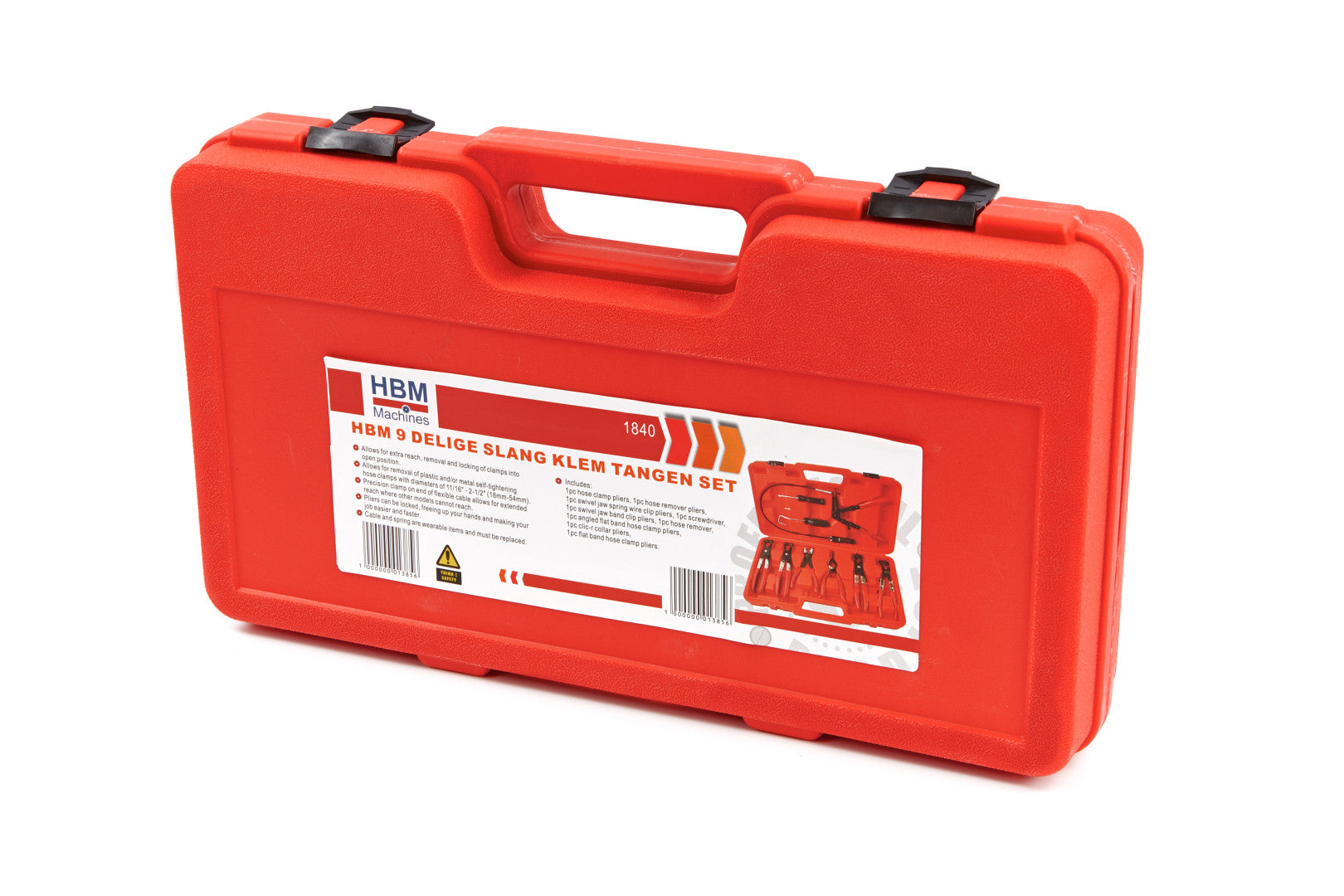 Sada klieští na hadicové spony v aute 9ks