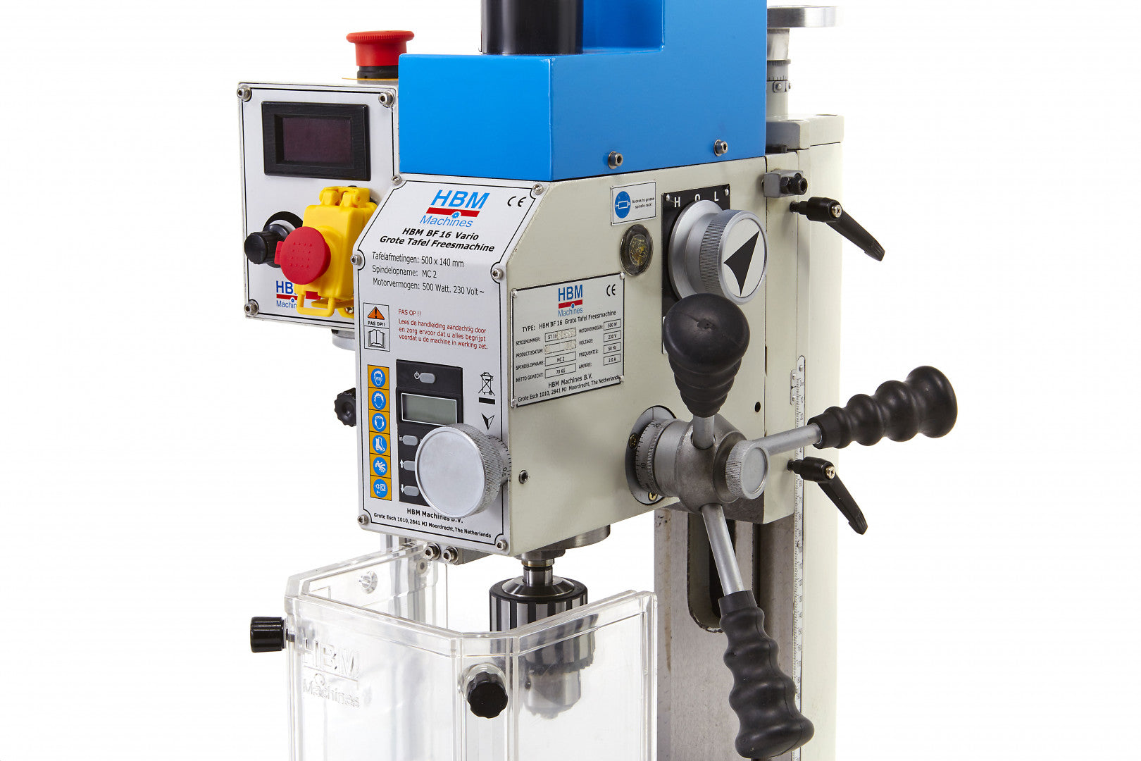 Frézovacia vŕtačka - vyvŕtavacia fréza s veľkým stolom BF16