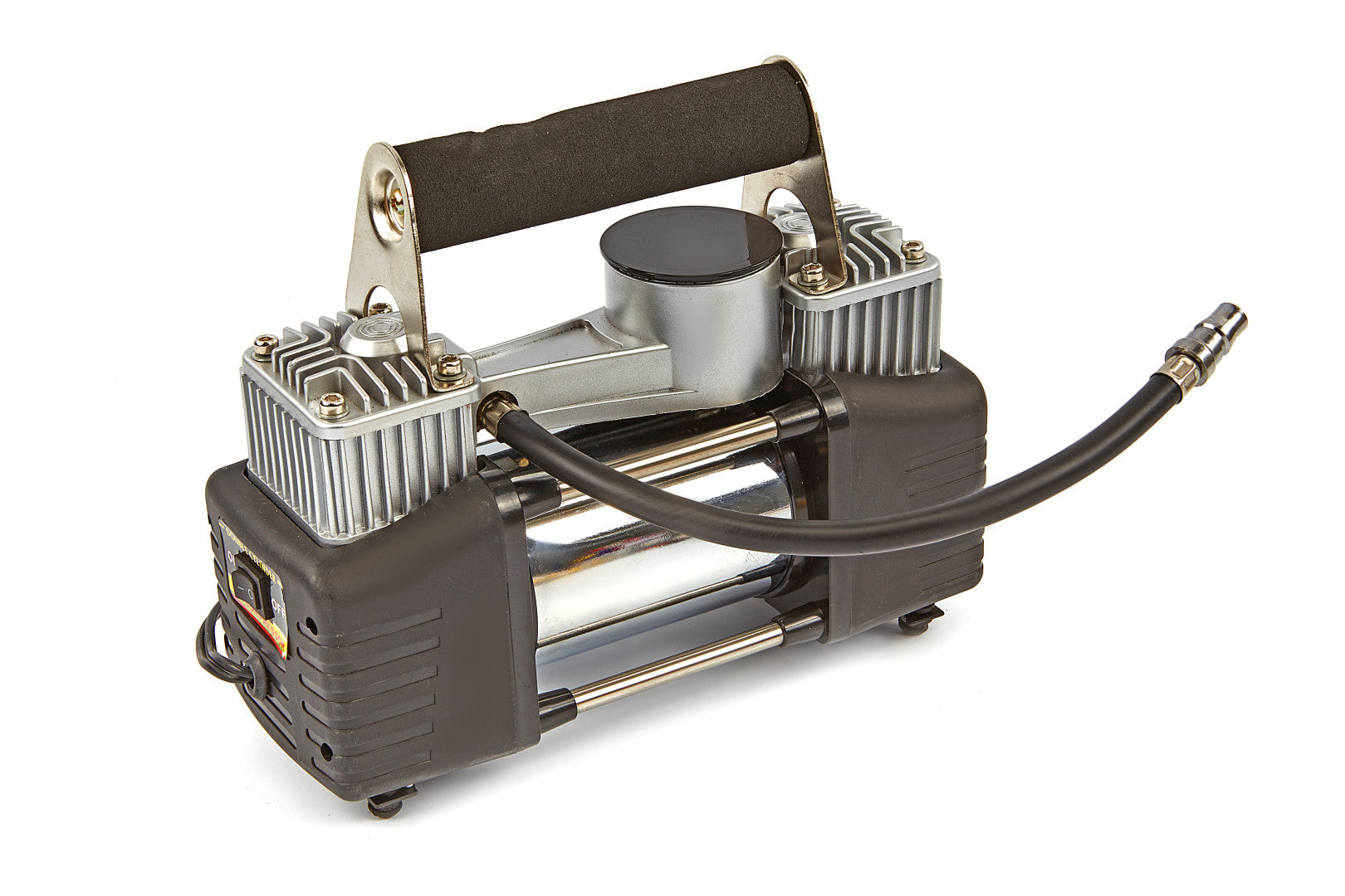 Kompresor na hustenie pneumatík, dvojvalcový 12V + príslušenstvo