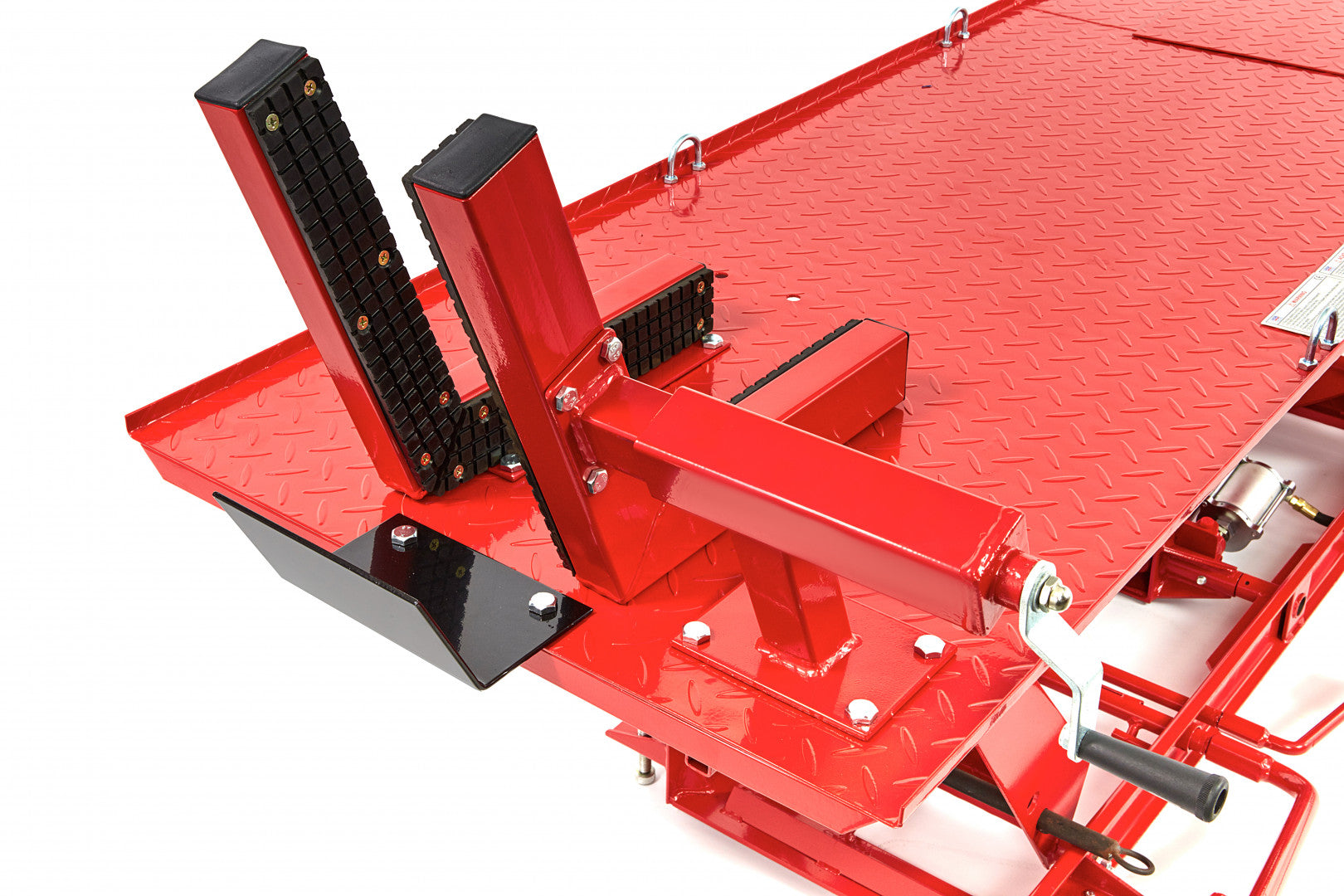 Hydraulicko-pneumatický zdvihák - zdvíhacia plošina pre motocykle s uchytením kolesa 450kg