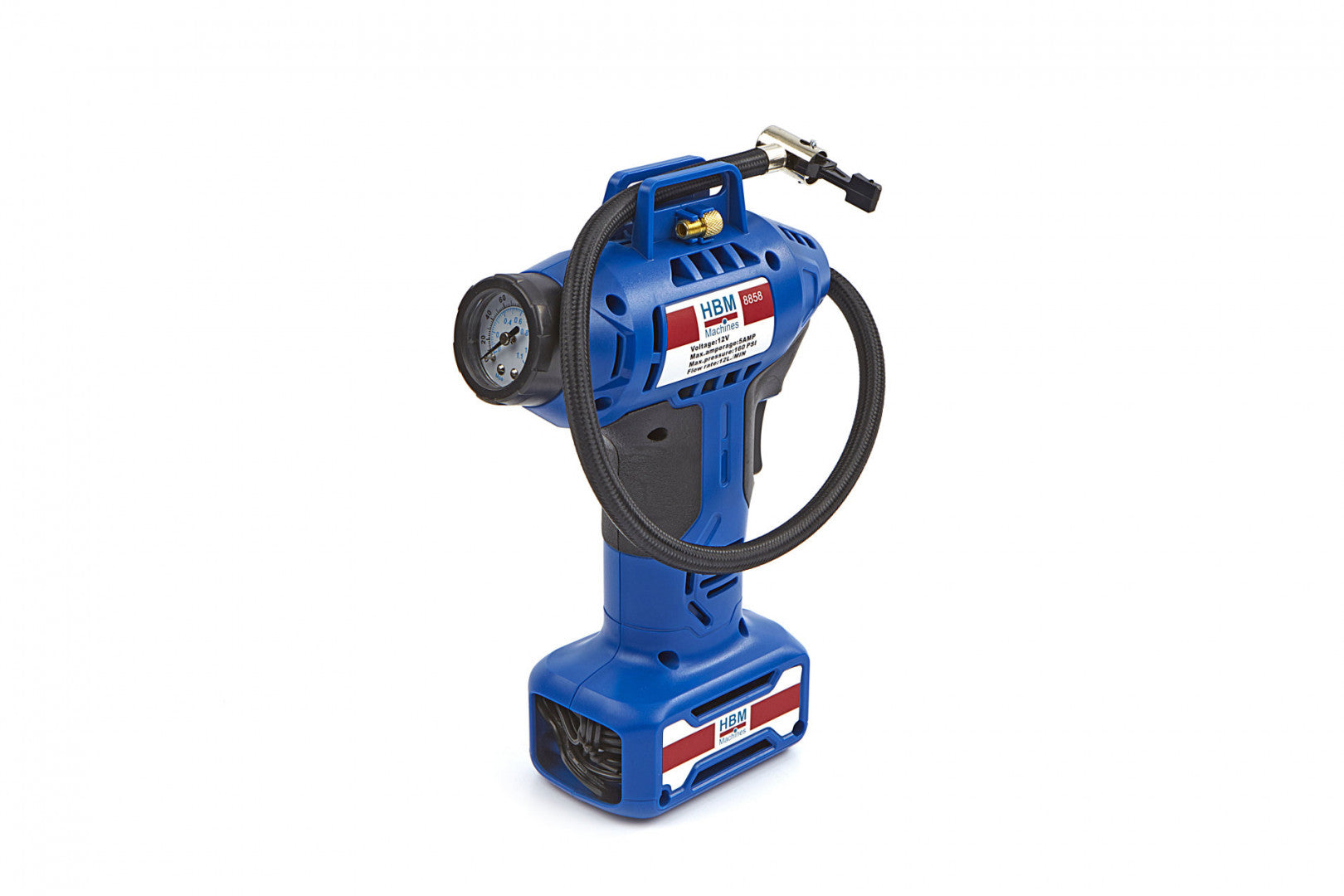 Kompresor na hustenie pneumatík s LED osvetlením 12V