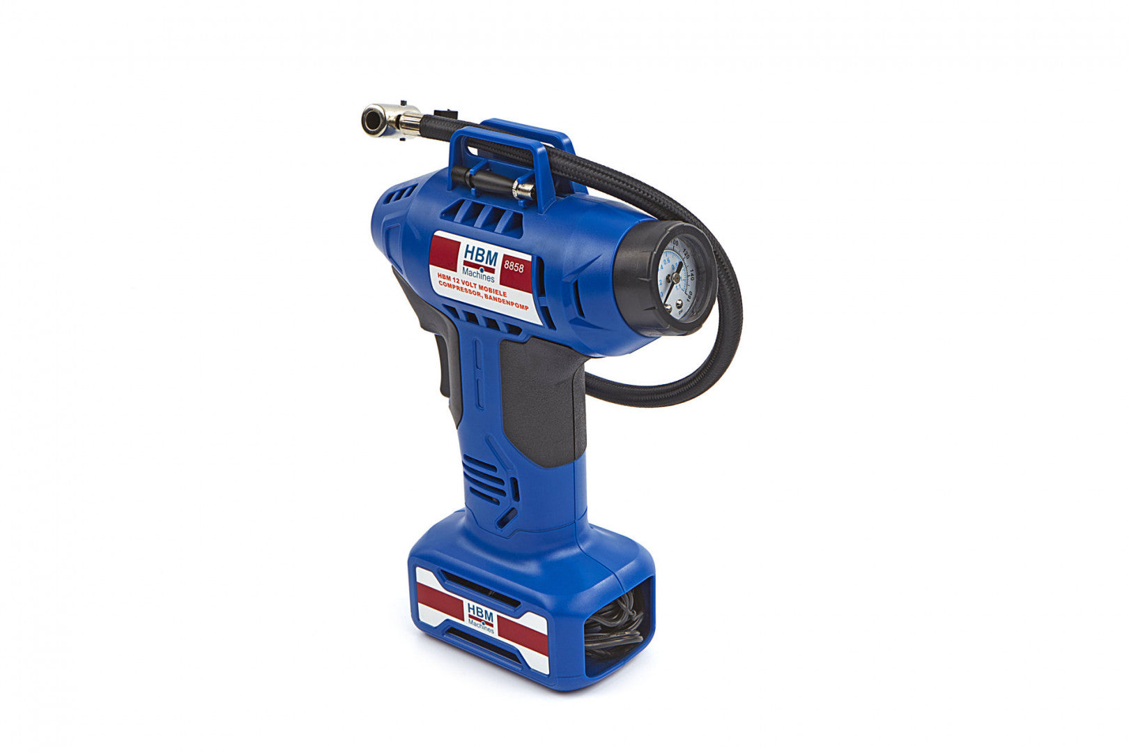 Kompresor na hustenie pneumatík s LED osvetlením 12V