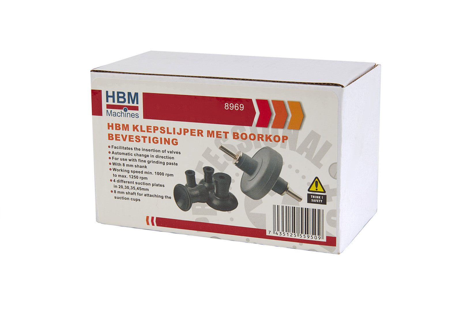 Zariadenie na honovanie ventilov hbm s prísavkami 5 kusov